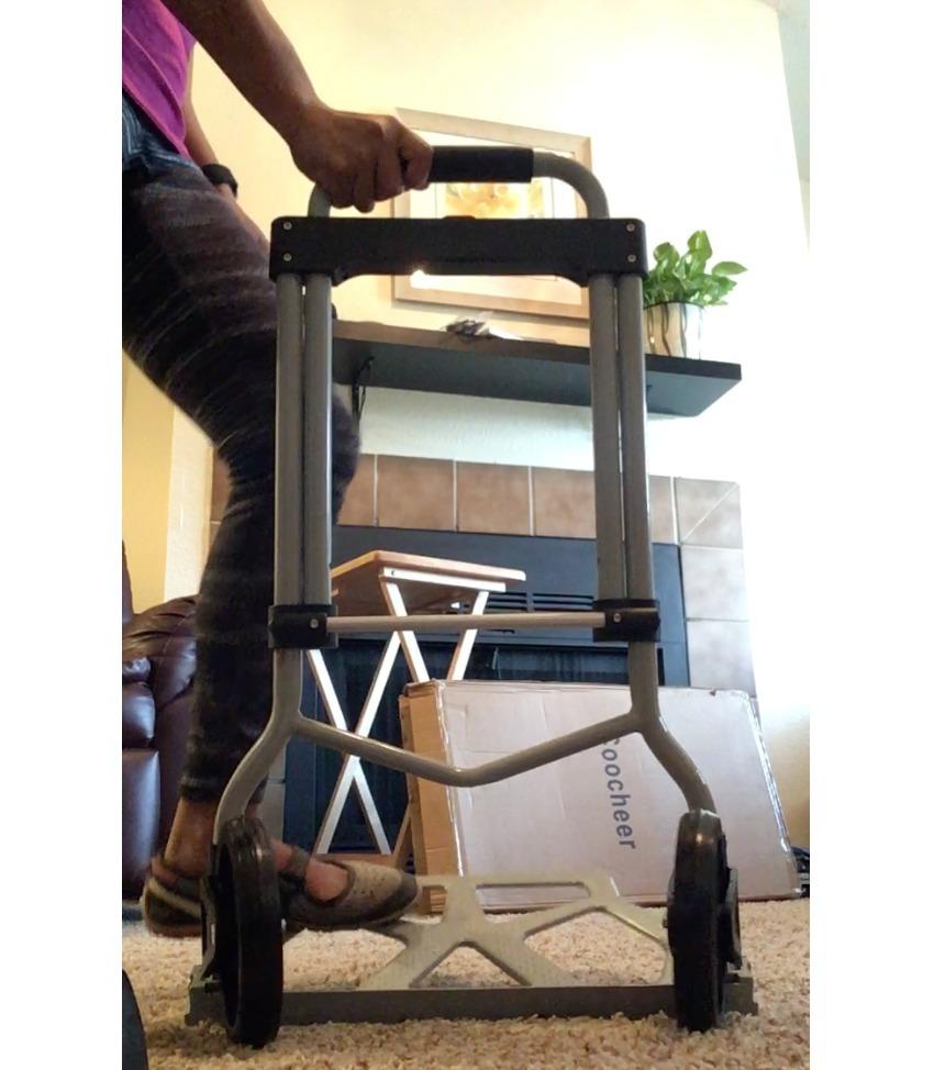 4-in-1 Convertible Hand Truck Dolly, 1000 LBS Heavy Duty Steel Moving Cart customer photo 1