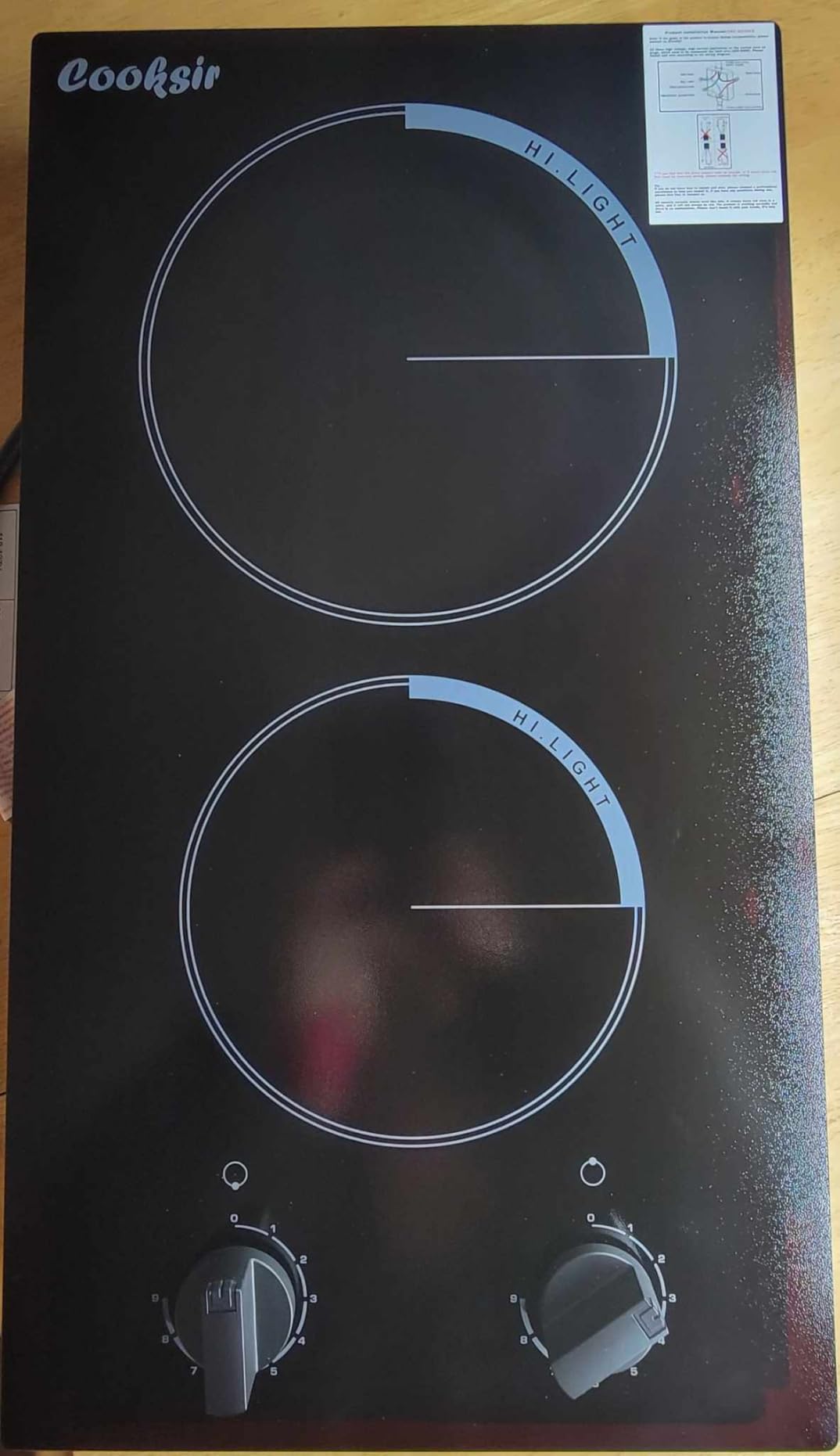 30 Inch Electric Cooktop with Downdraft, Recirculating Air Vent customer photo 2