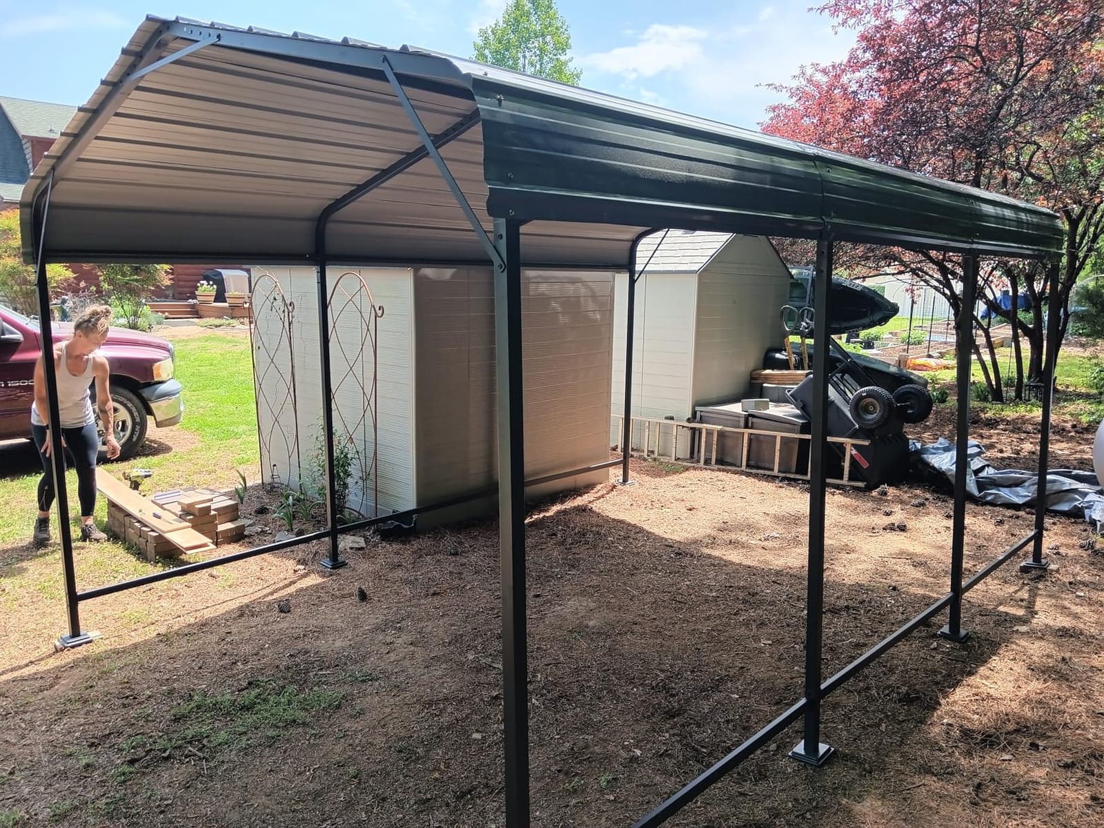 AirWire 14x25x13 FT RV Heavy Duty Metal Carport Canopy customer photo 2