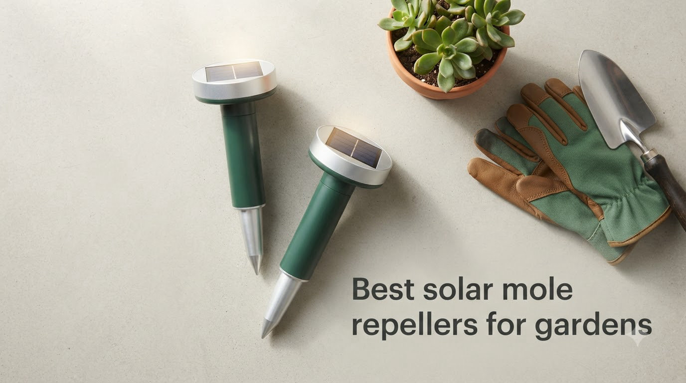 Best solar mole repellers for gardens