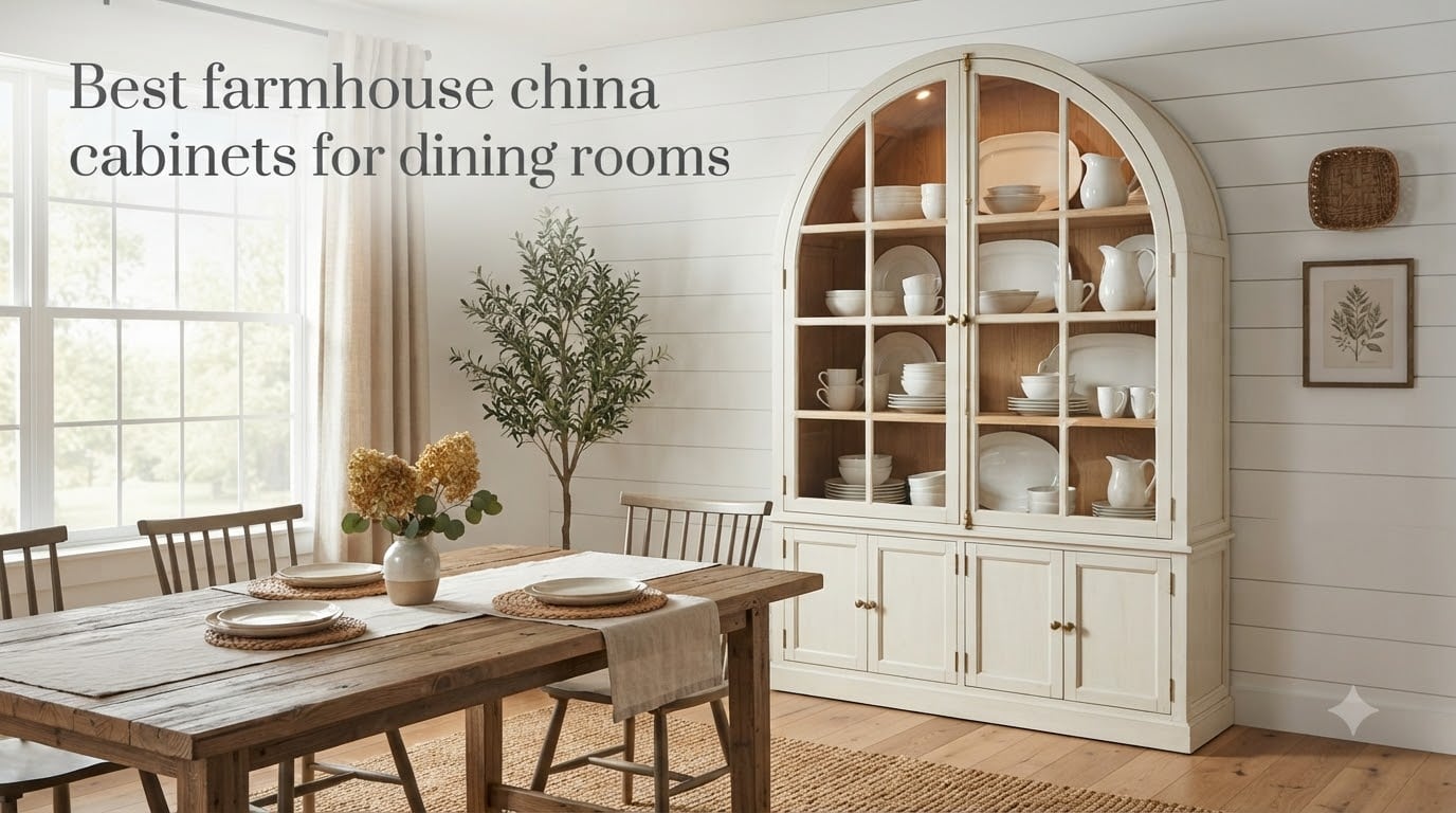 Best farmhouse china cabinets for dining rooms
