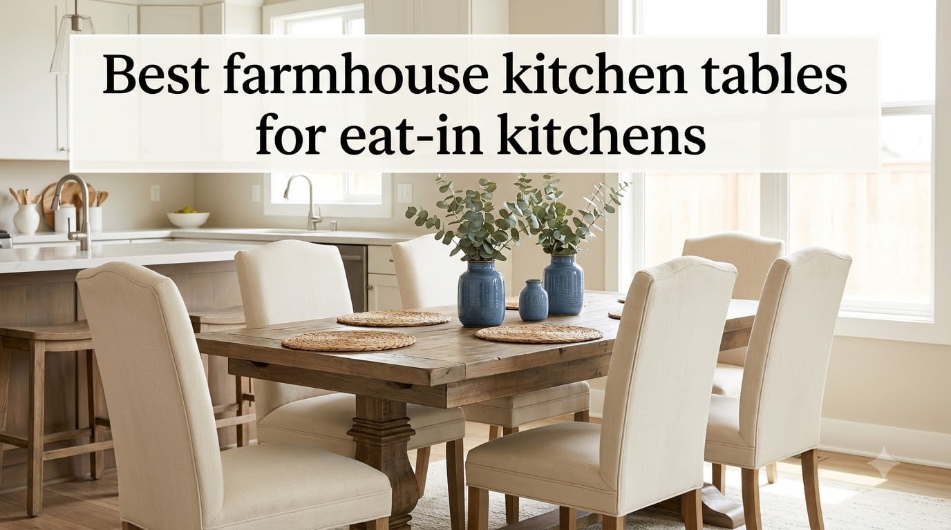Best farmhouse kitchen tables for eat-in kitchens