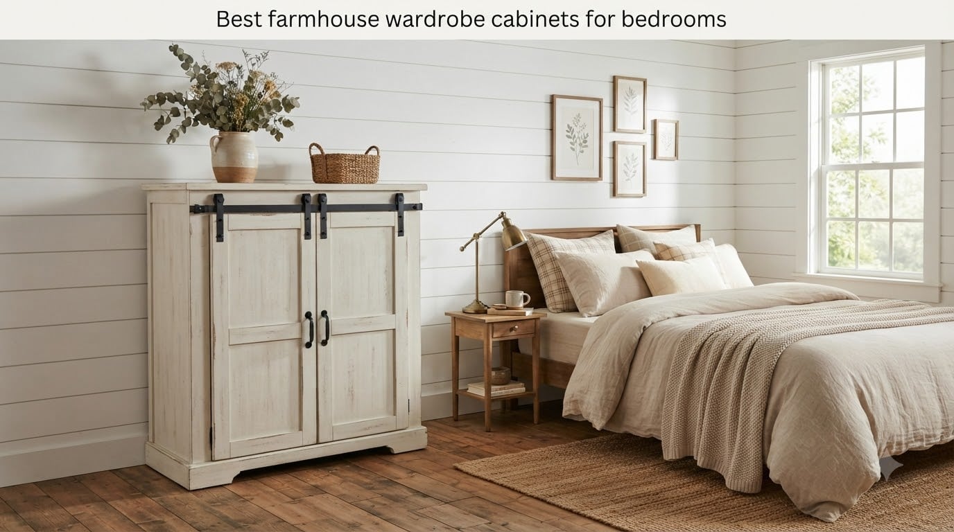 Best farmhouse wardrobe cabinets for bedrooms