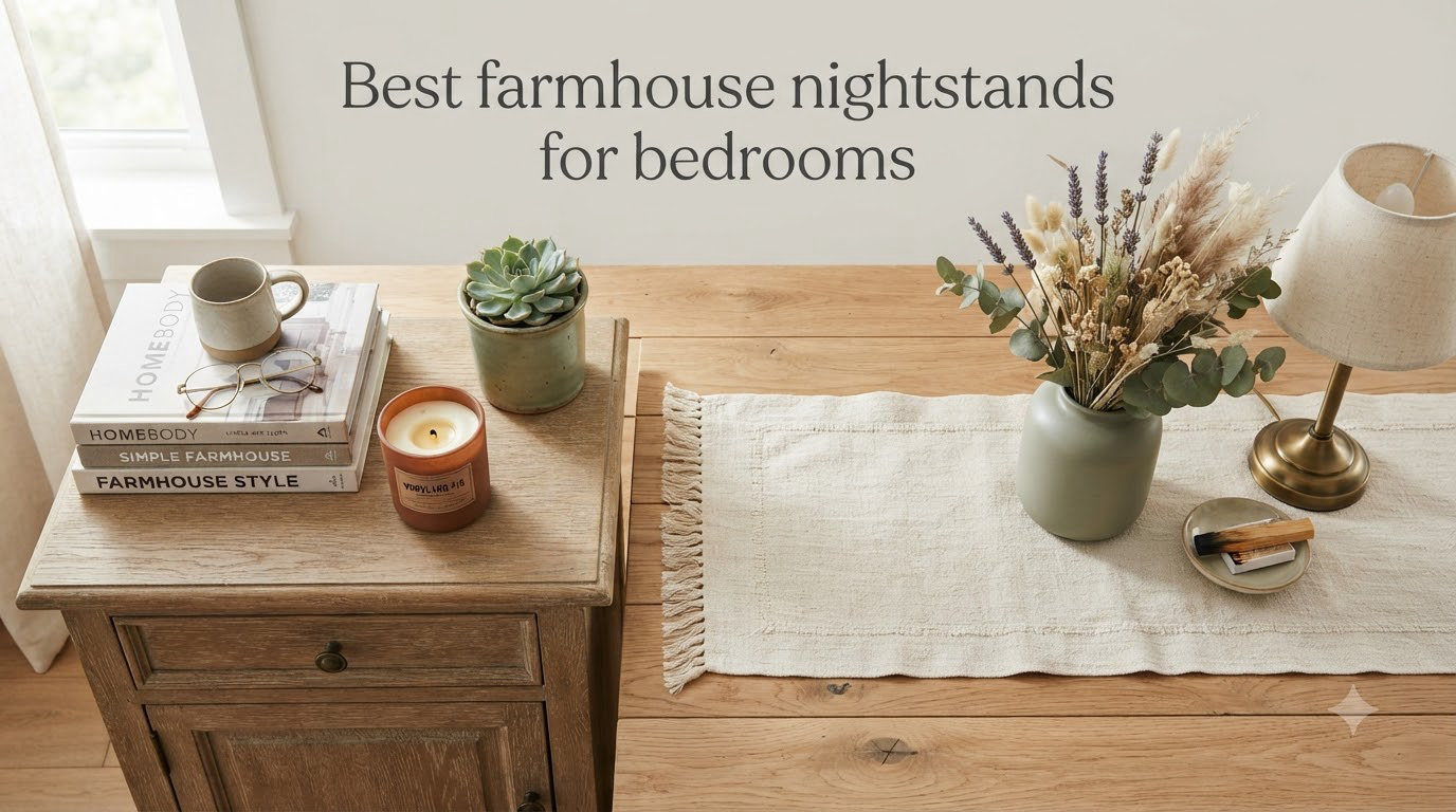 Best farmhouse nightstands for bedrooms