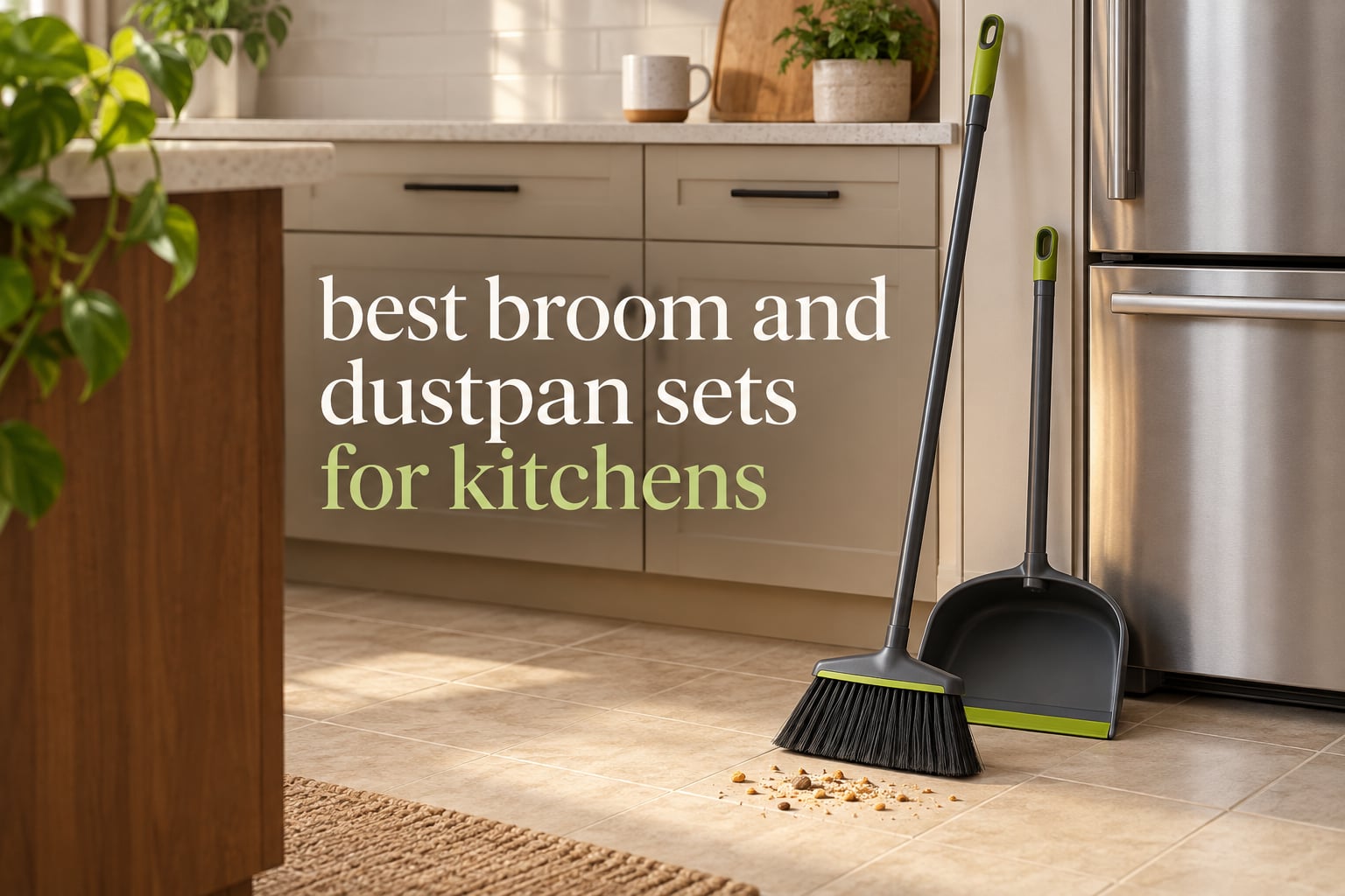 best broom and dustpan sets for kitchens
