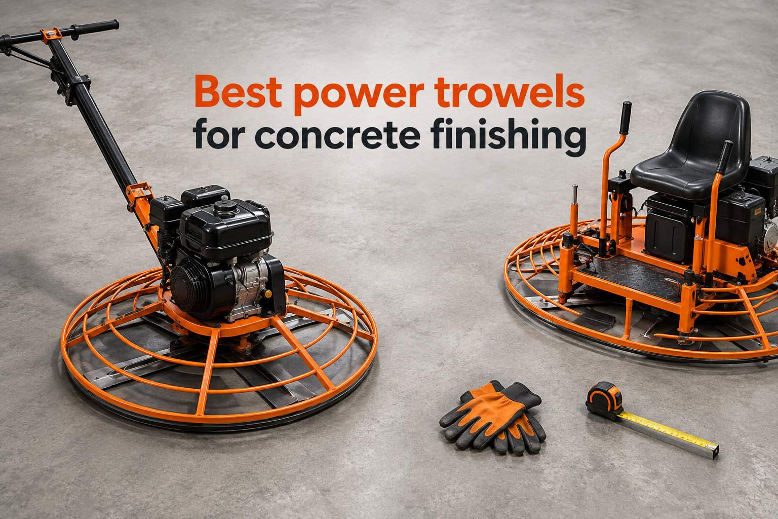 Best power trowels for concrete finishing
