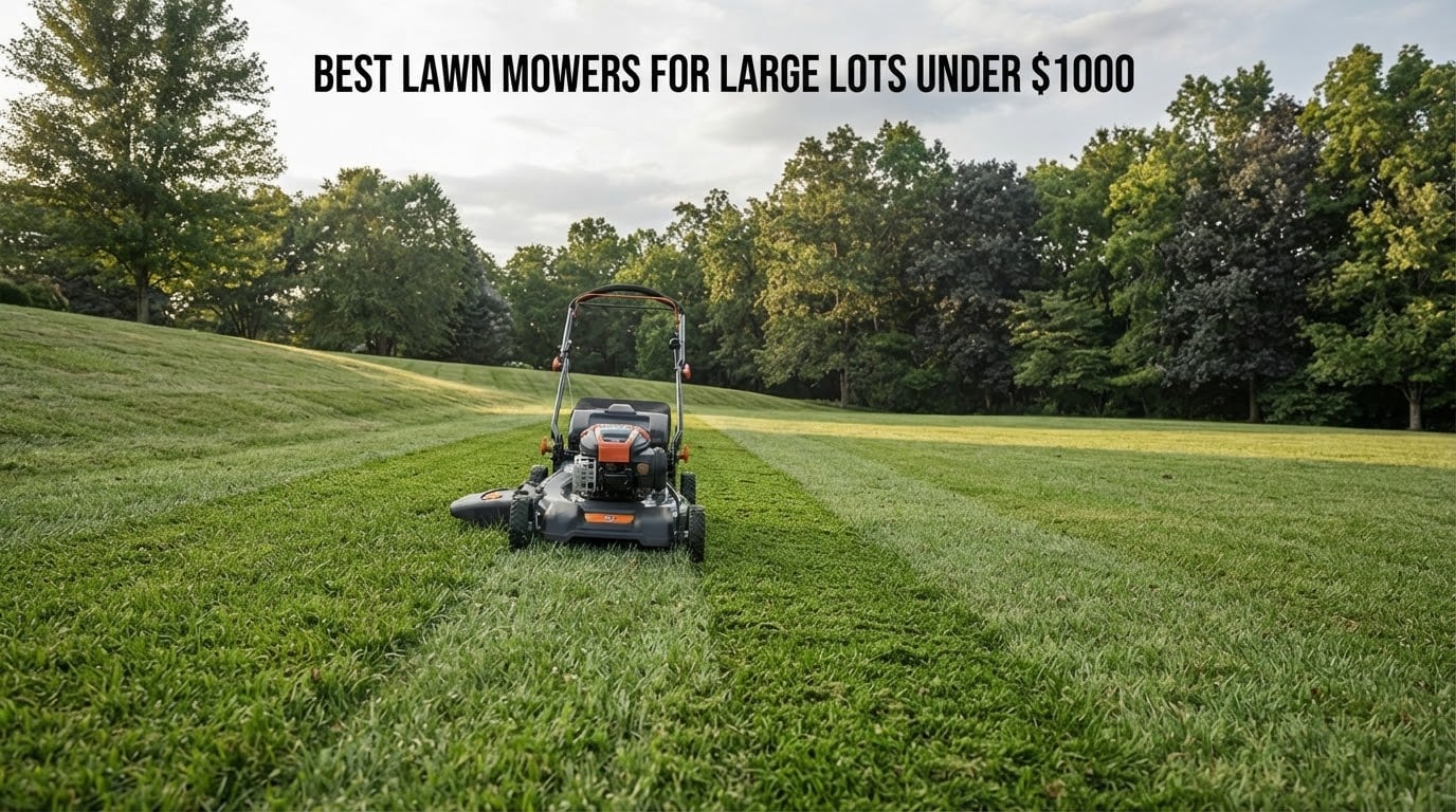 best lawn mowers for large lots under $1000
