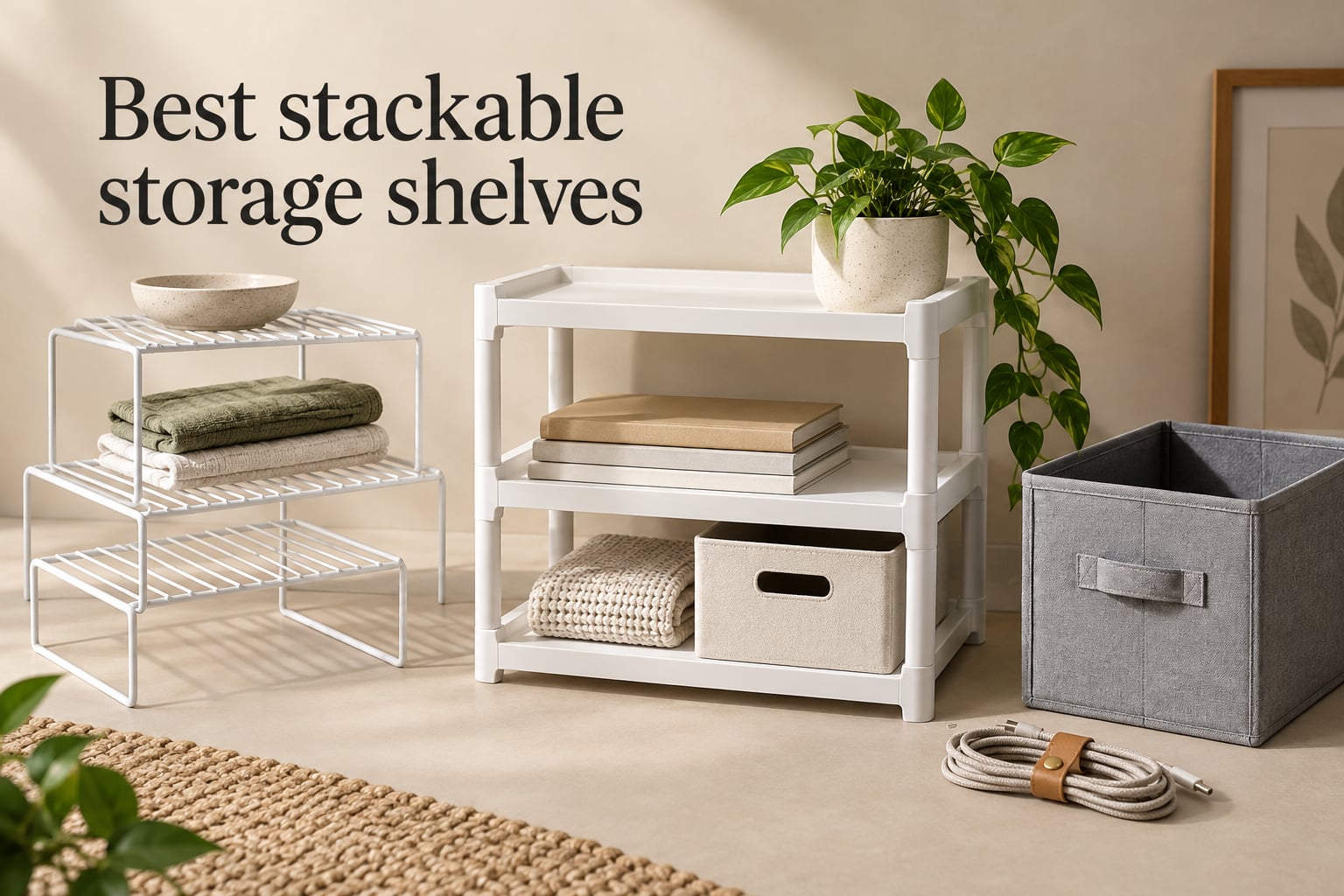 Best stackable storage shelves