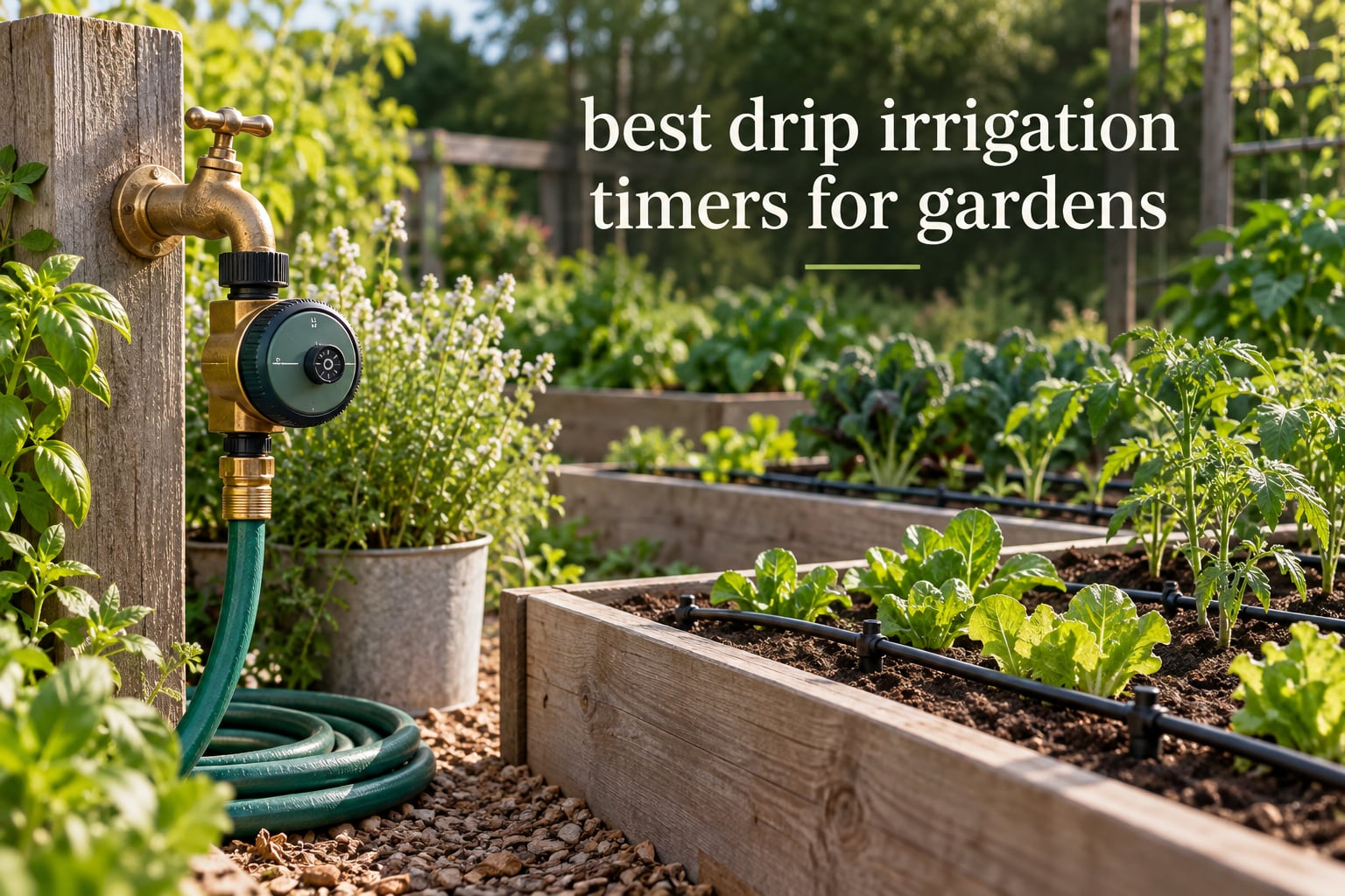 best drip irrigation timers for gardens