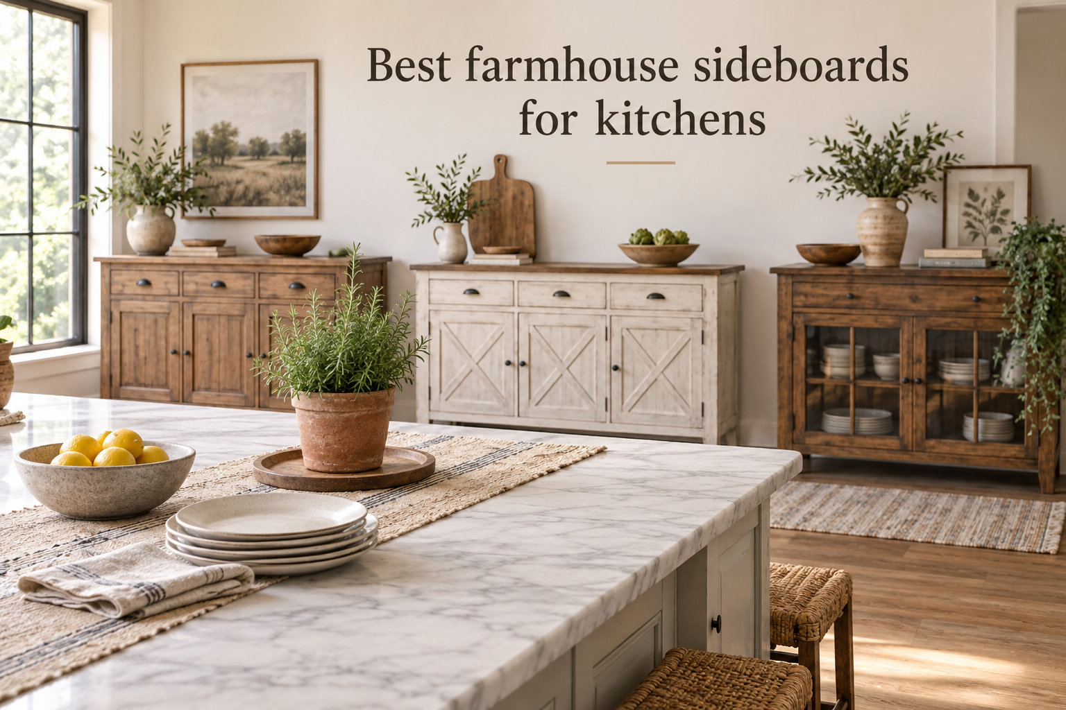 Best farmhouse sideboards for kitchens