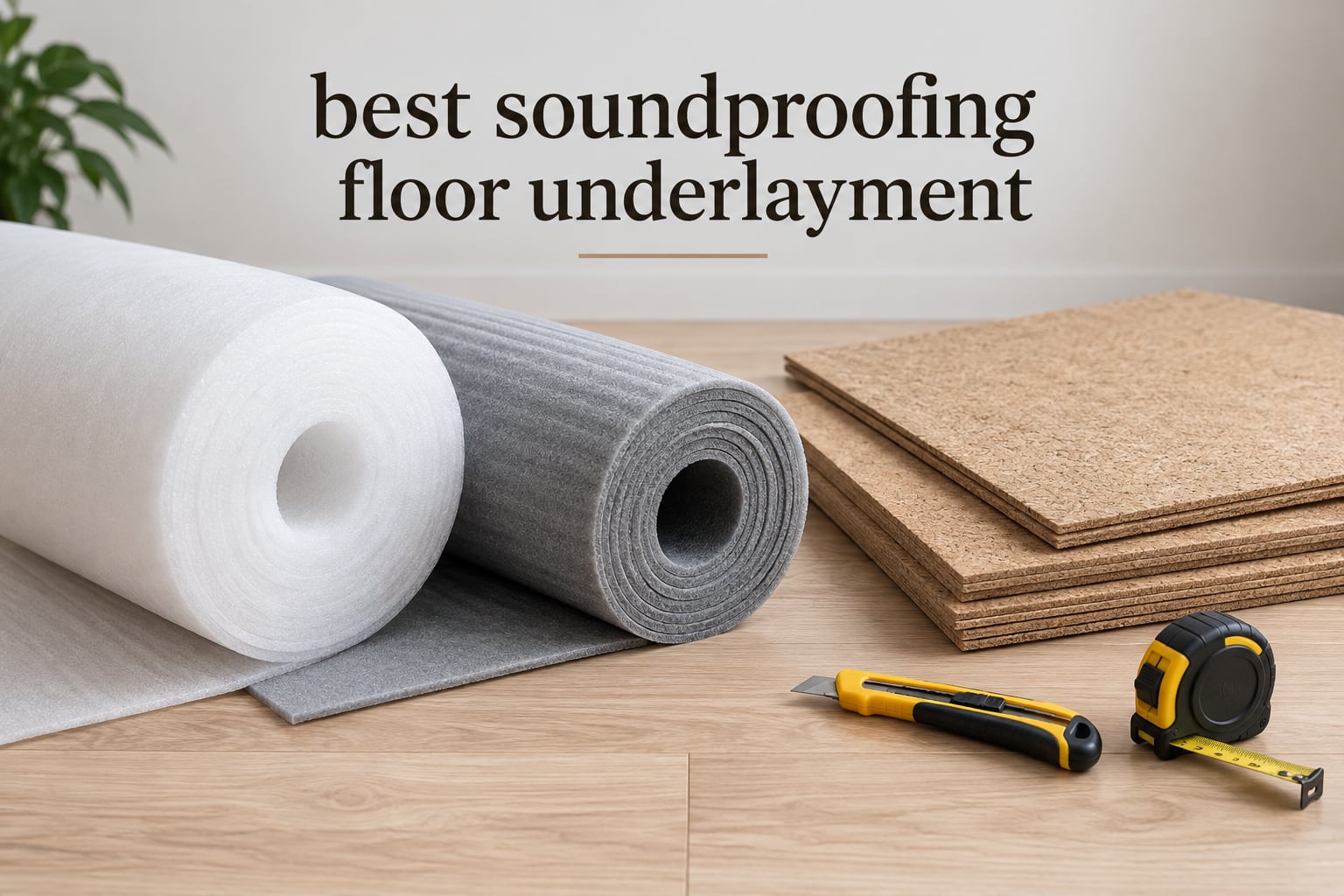 best soundproofing floor underlayment