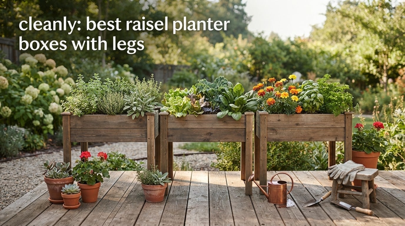 best raised planter boxes with legs