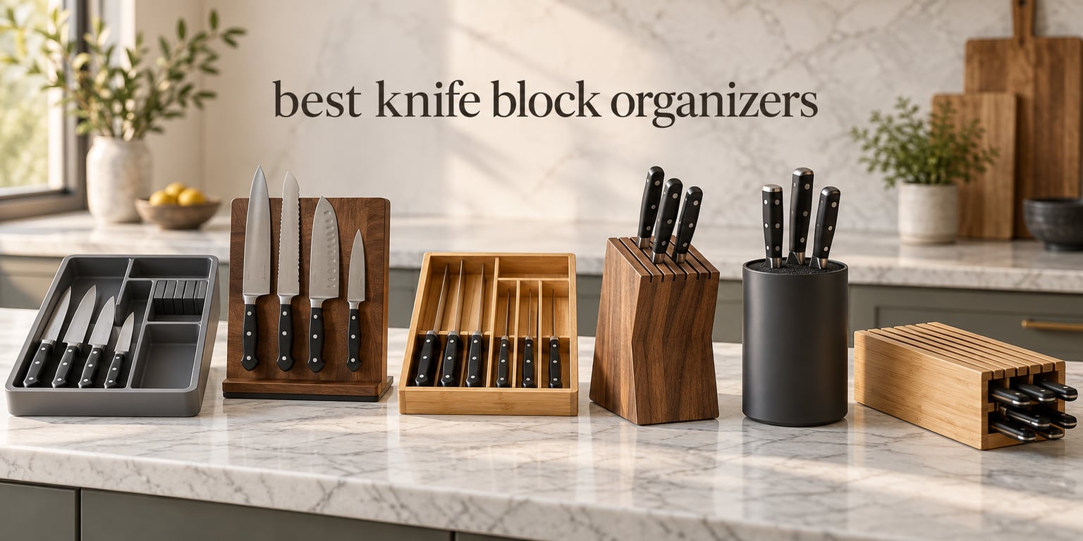best knife block organizers