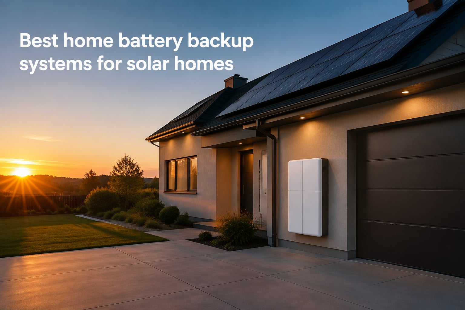 Best home battery backup systems for solar homes