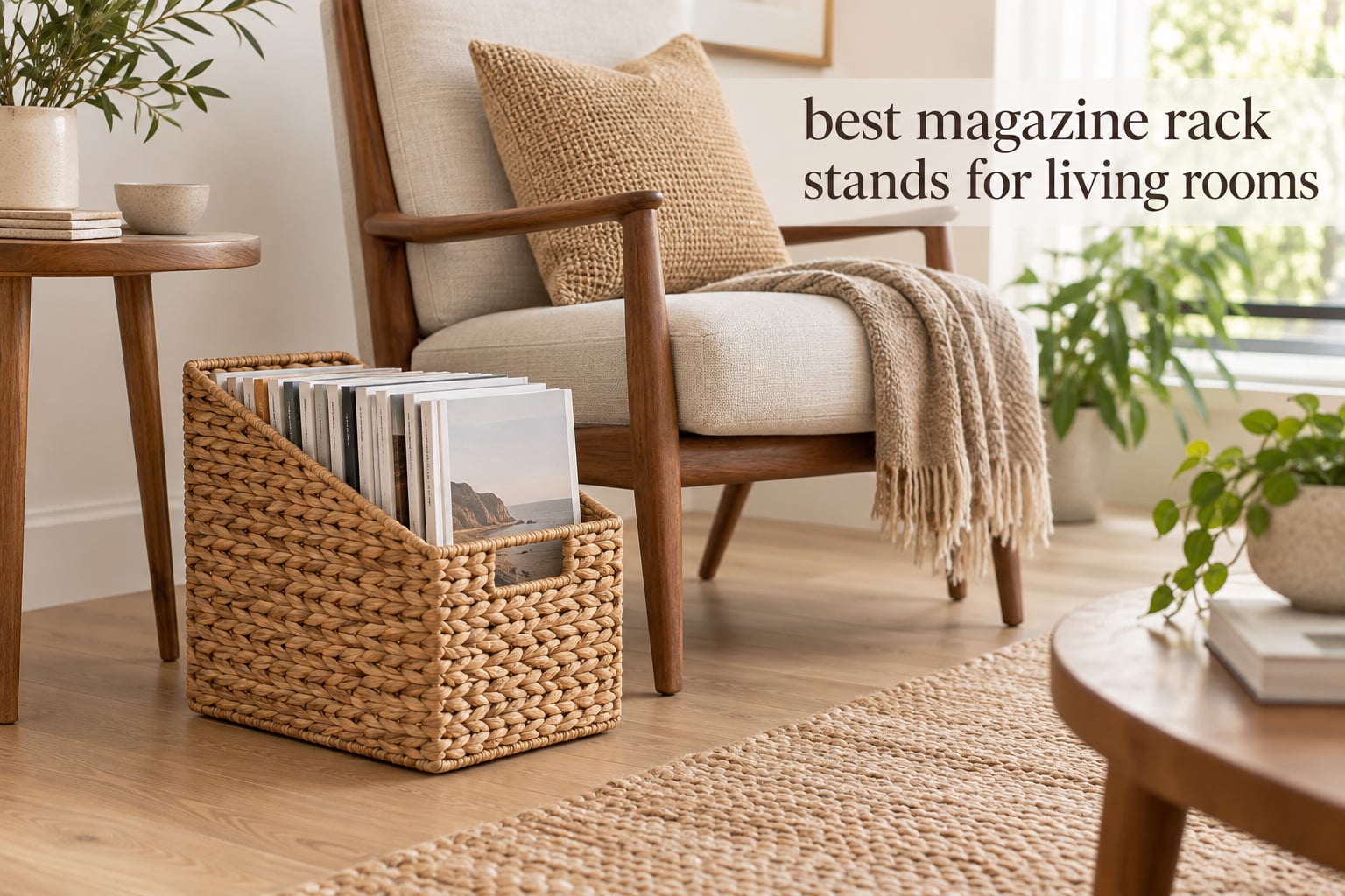 best magazine rack stands for living rooms