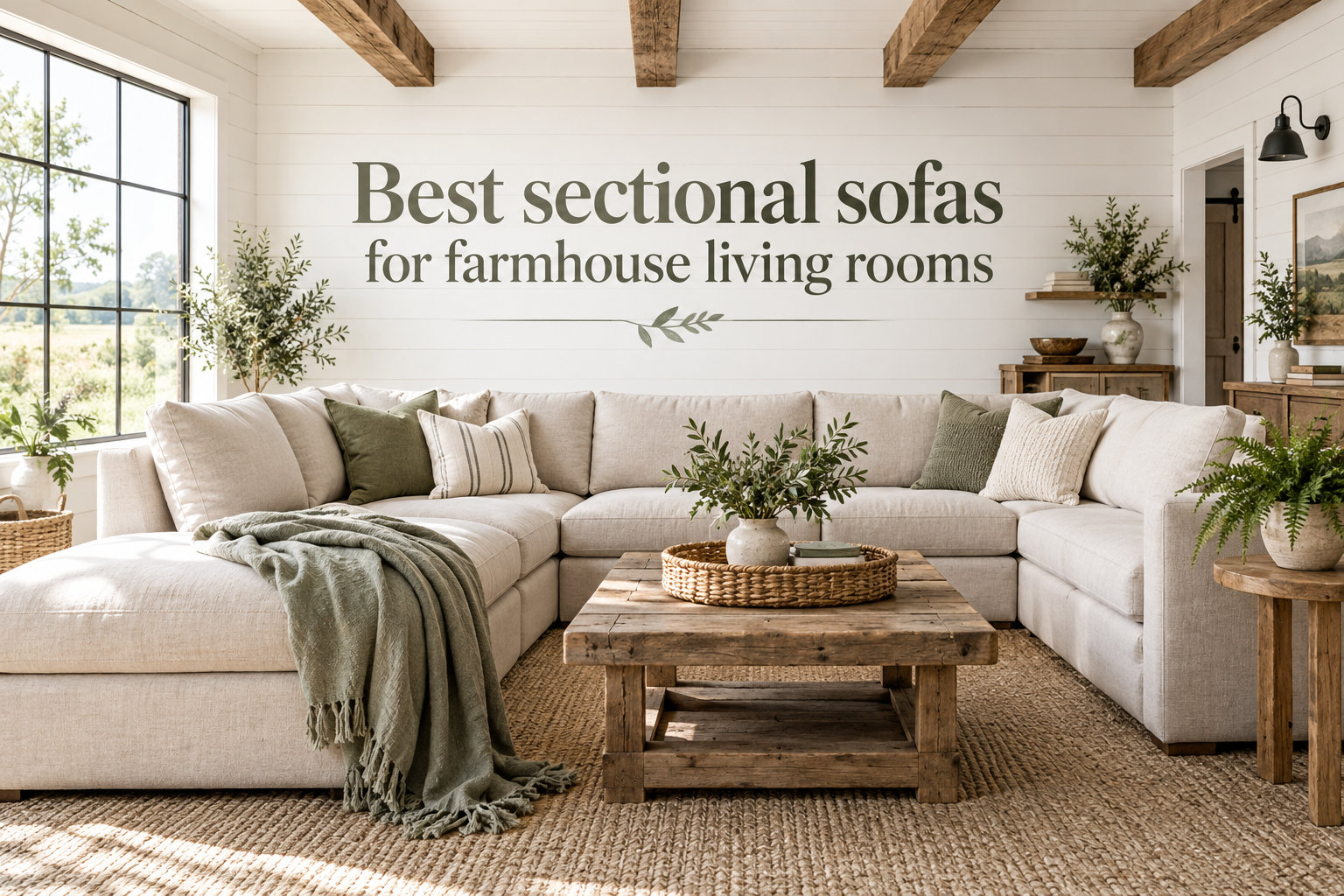 Best sectional sofas for farmhouse living rooms