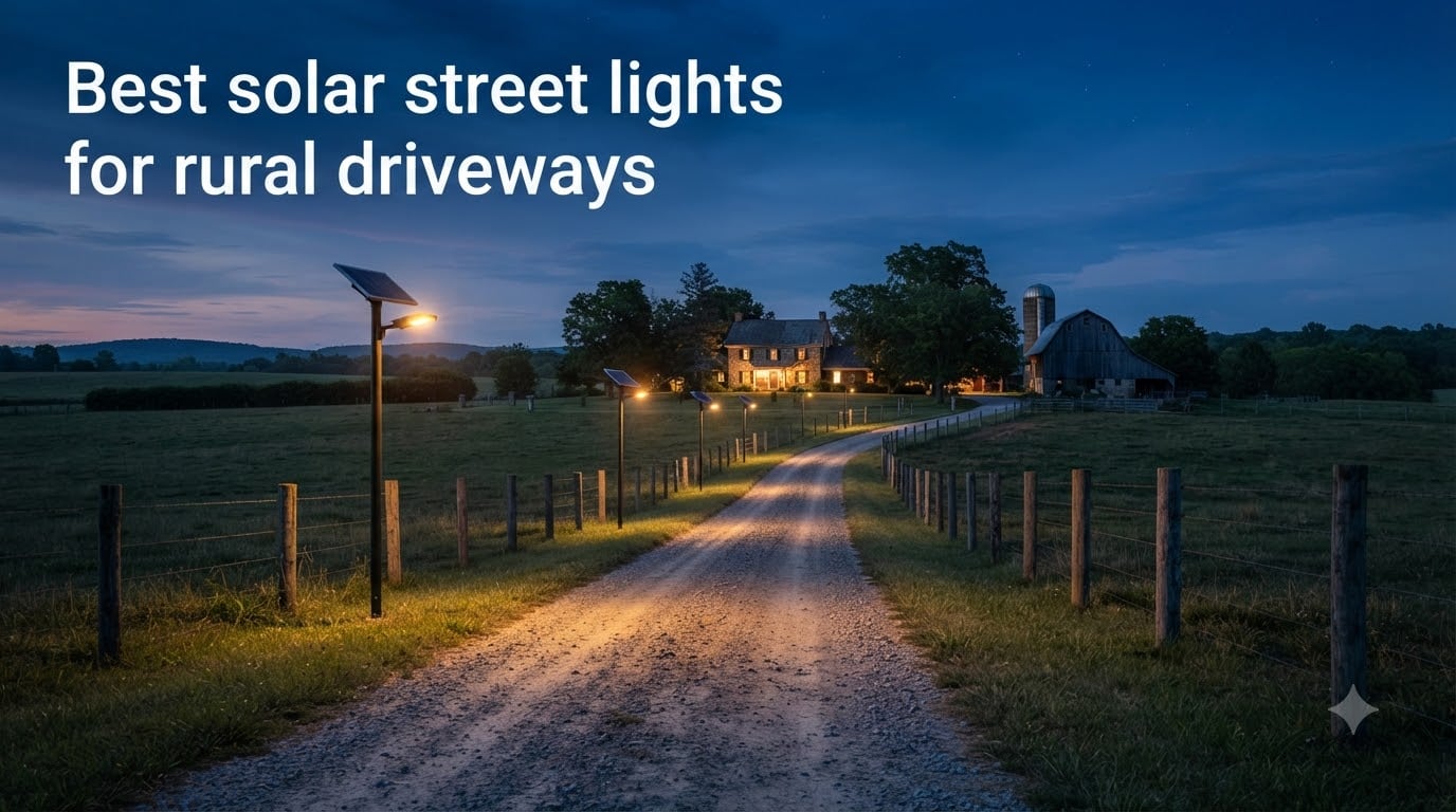 Best solar street lights for rural driveways
