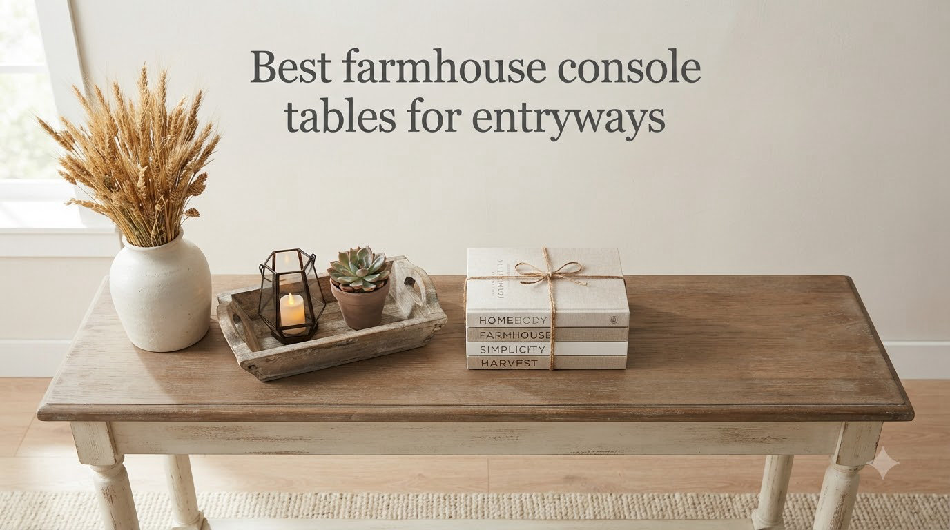 Best farmhouse console tables for entryways