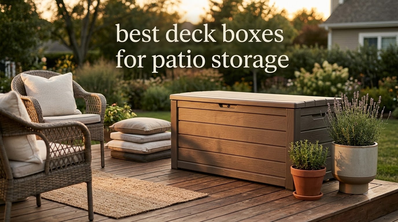 best deck boxes for patio storage