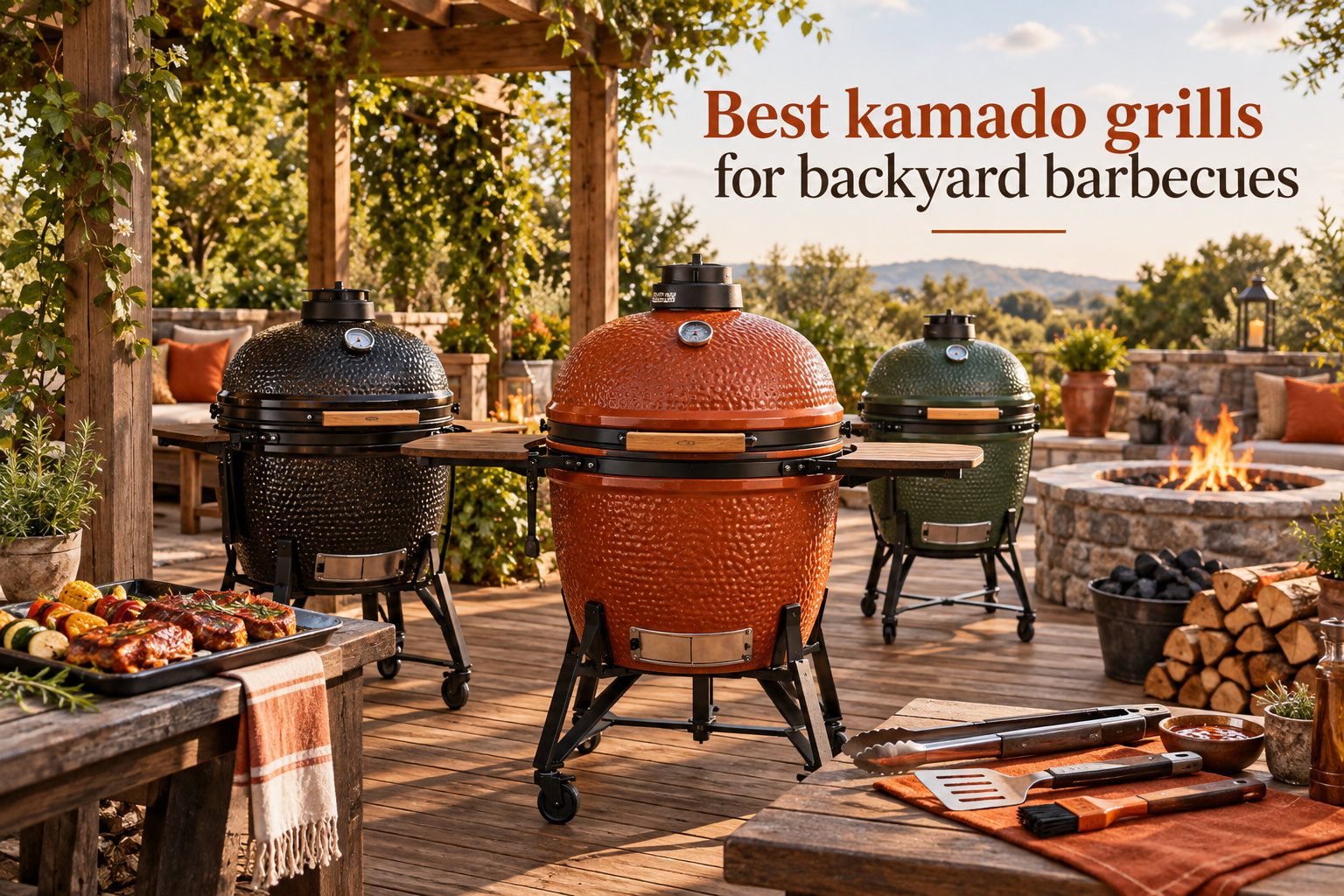Best kamado grills for backyard barbecues