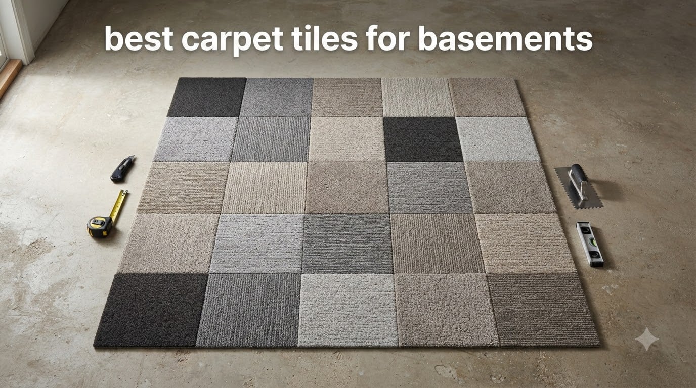 best carpet tiles for basements