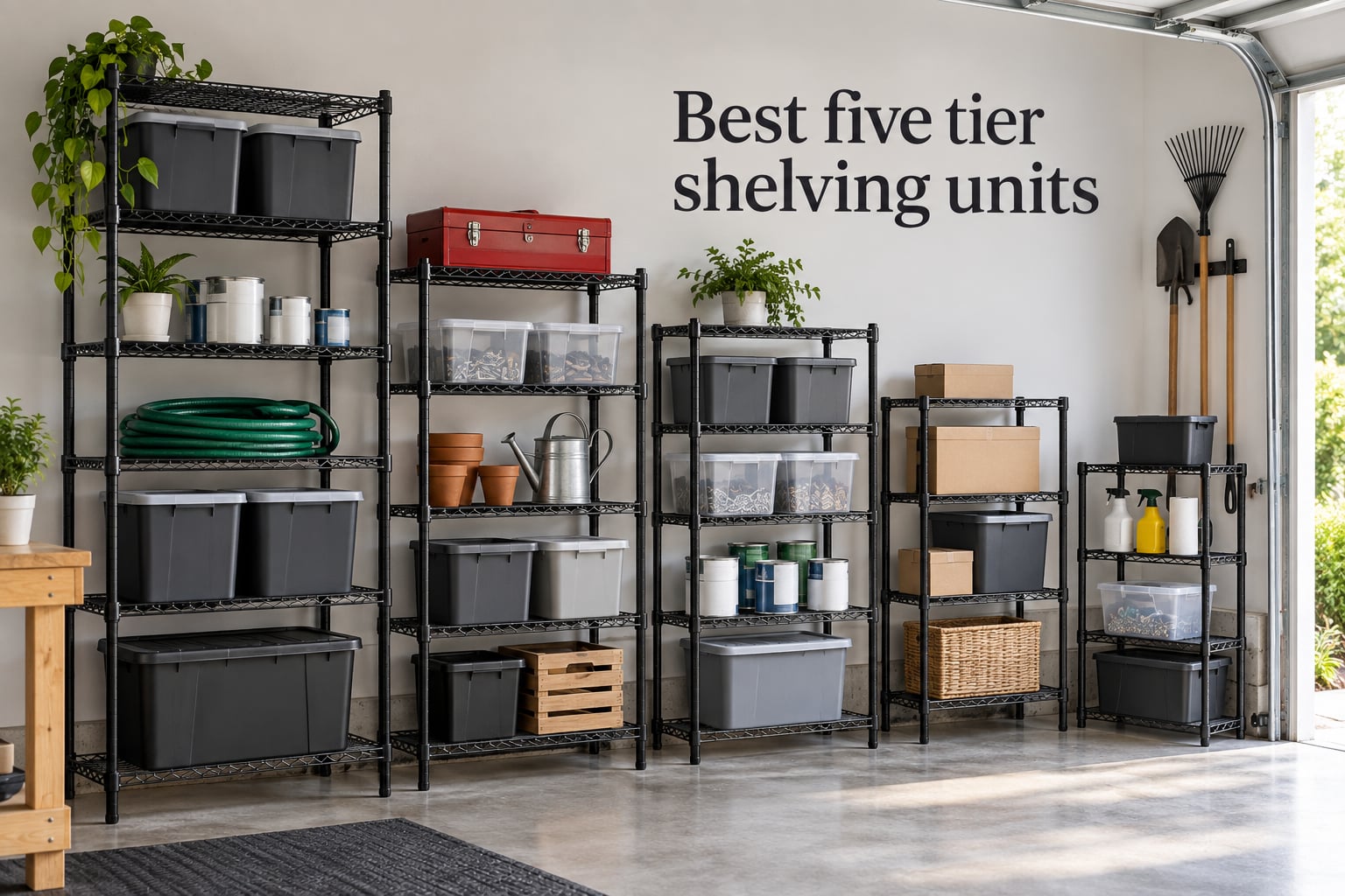 Best five tier shelving units