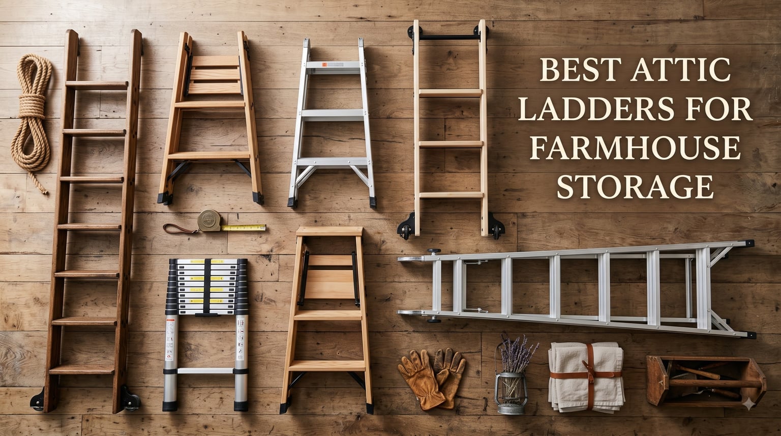 Best attic ladders for farmhouse storage