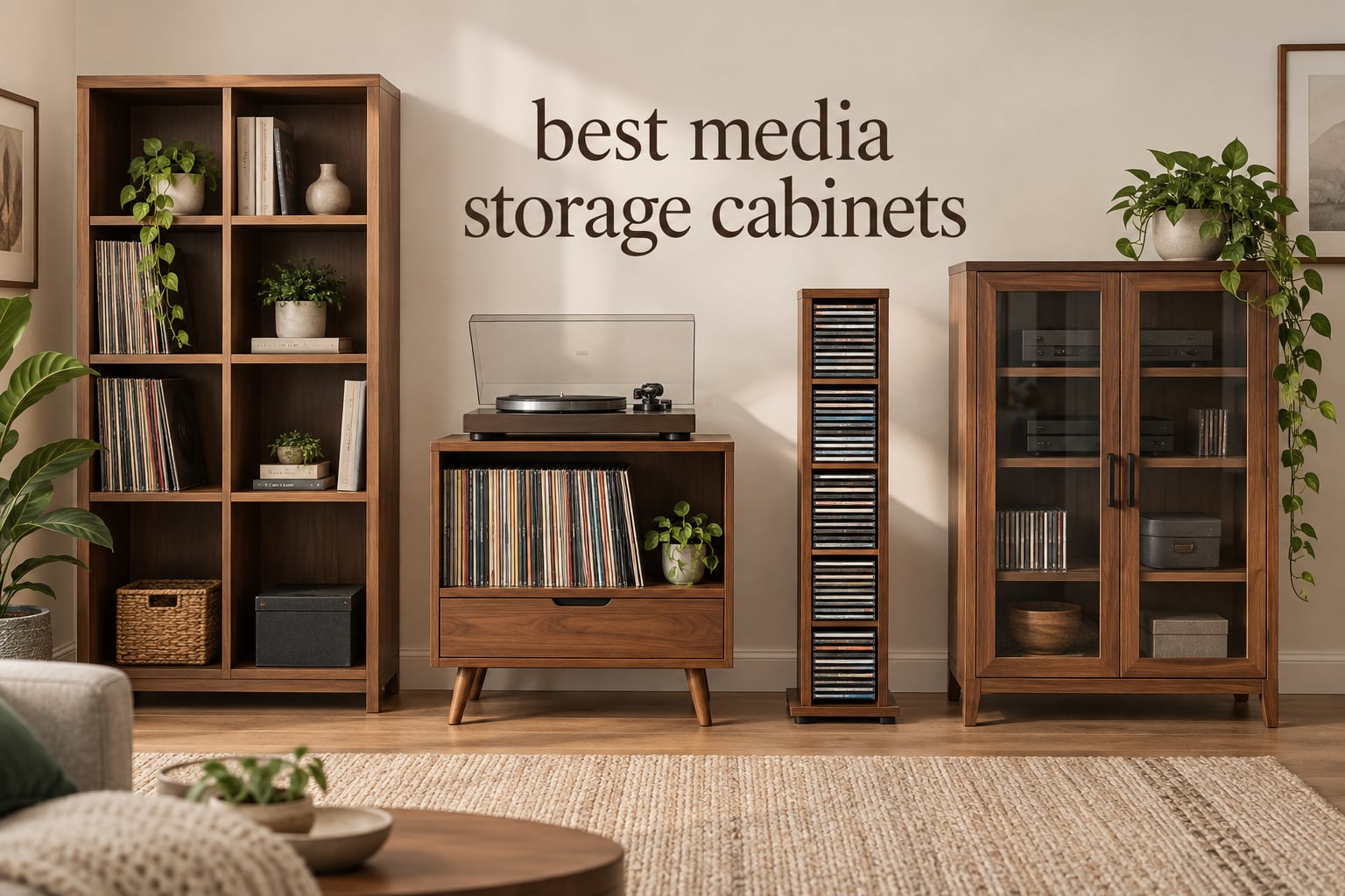 best media storage cabinets
