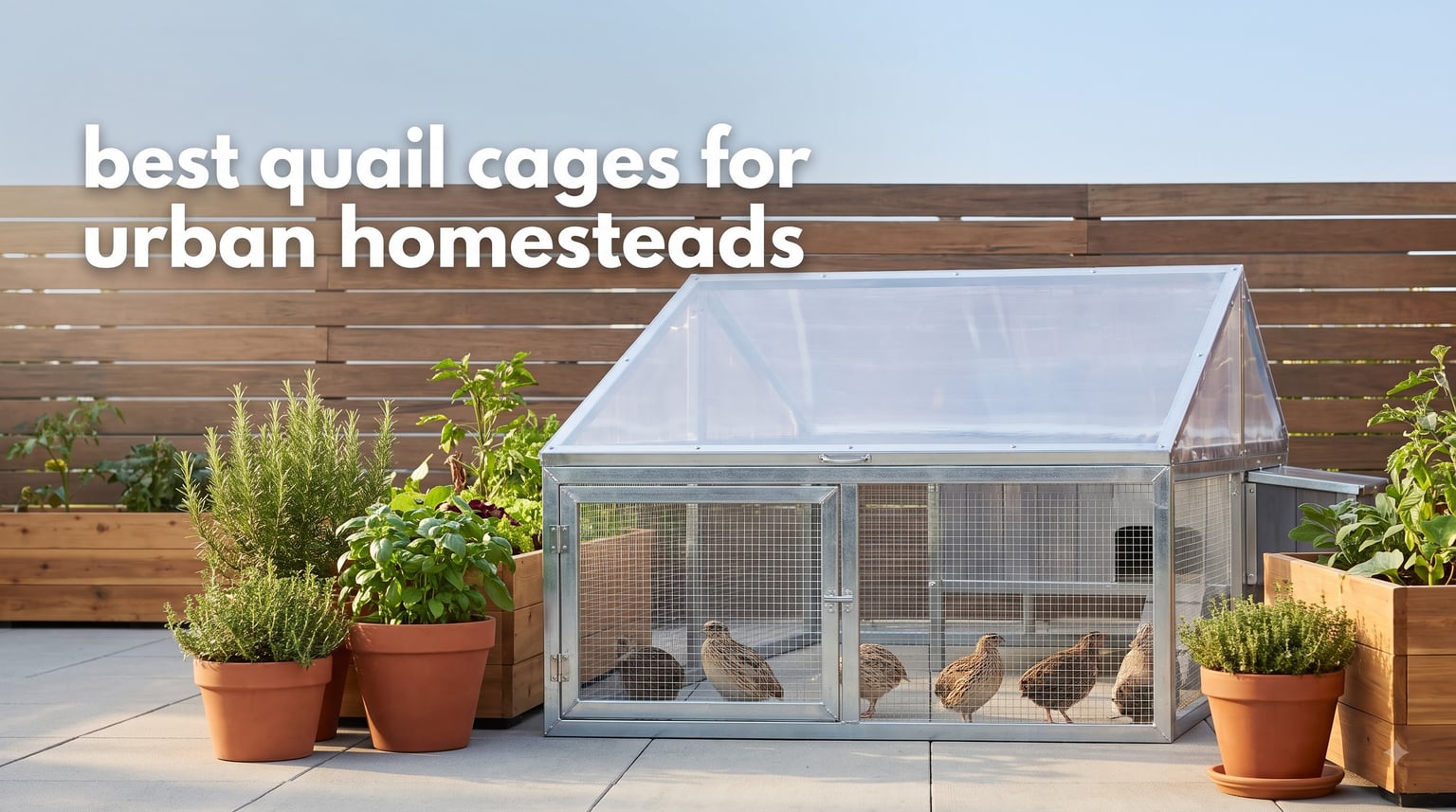 best quail cages for urban homesteads
