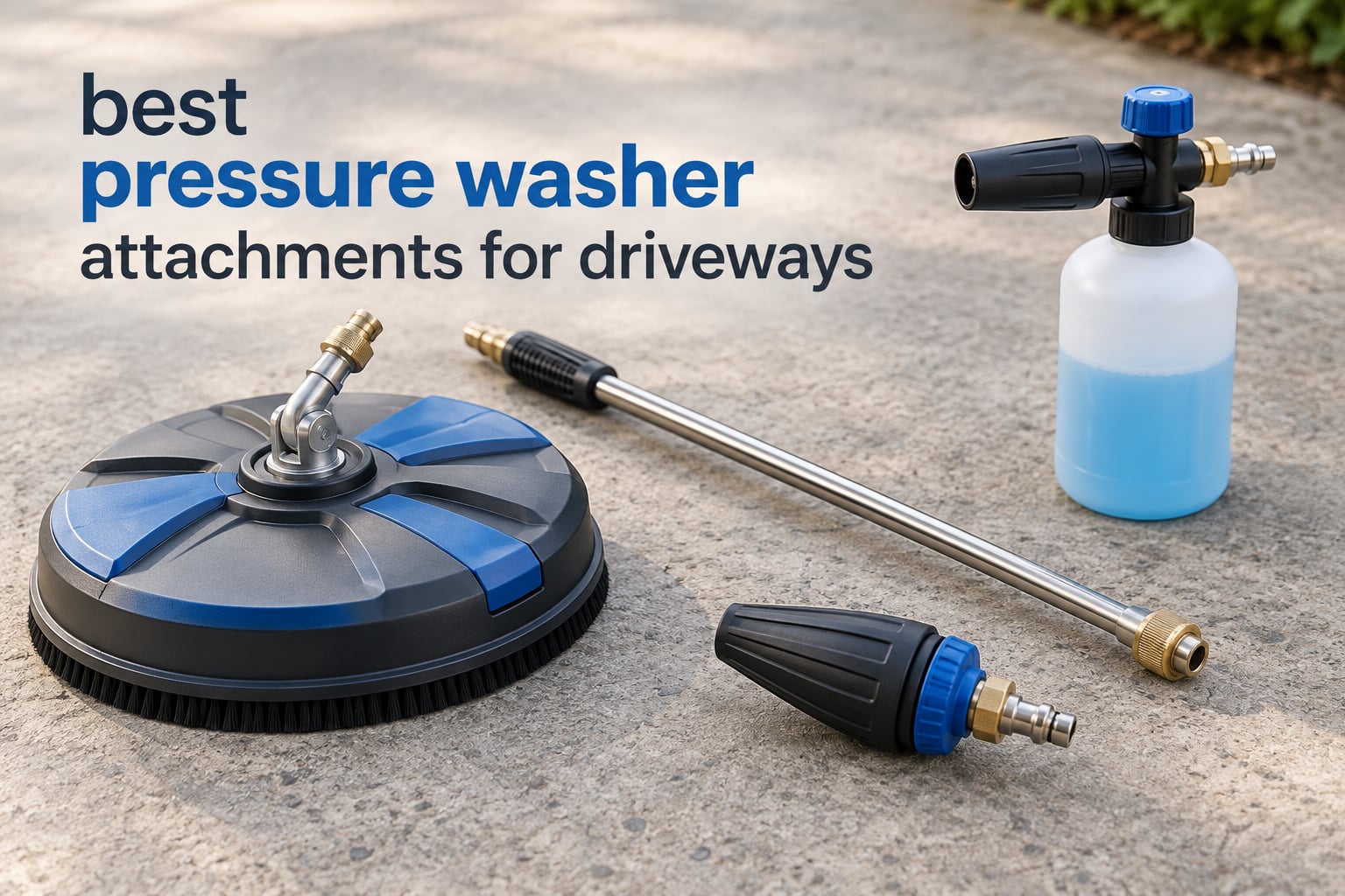 best pressure washer attachments for driveways