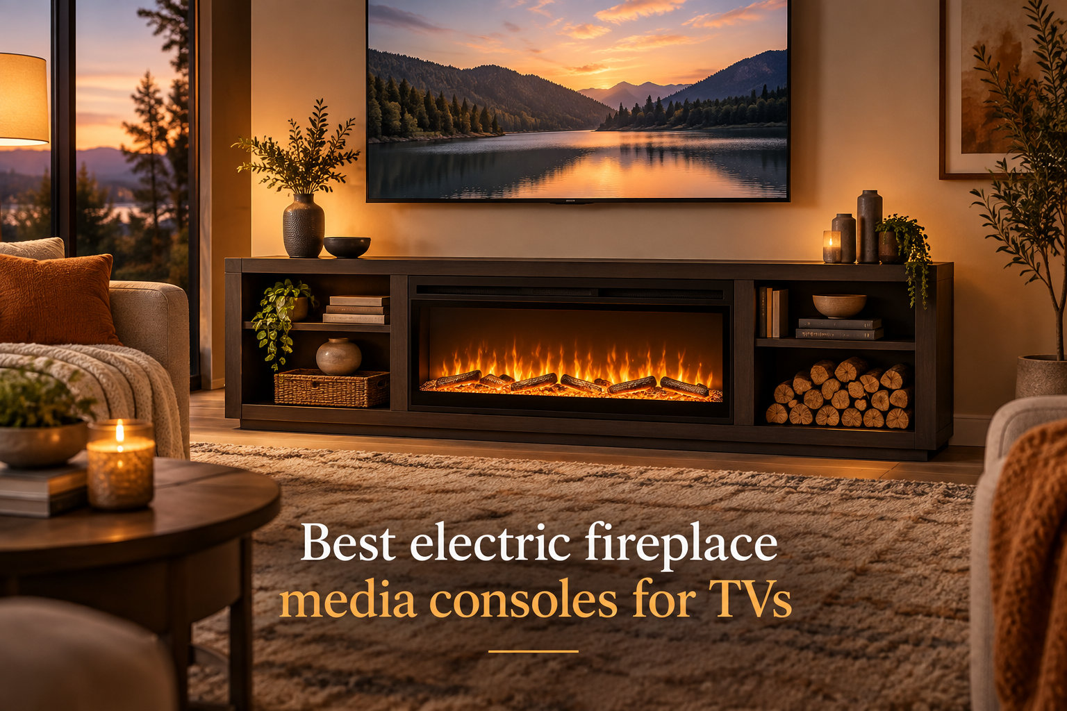Best electric fireplace media consoles for TVs