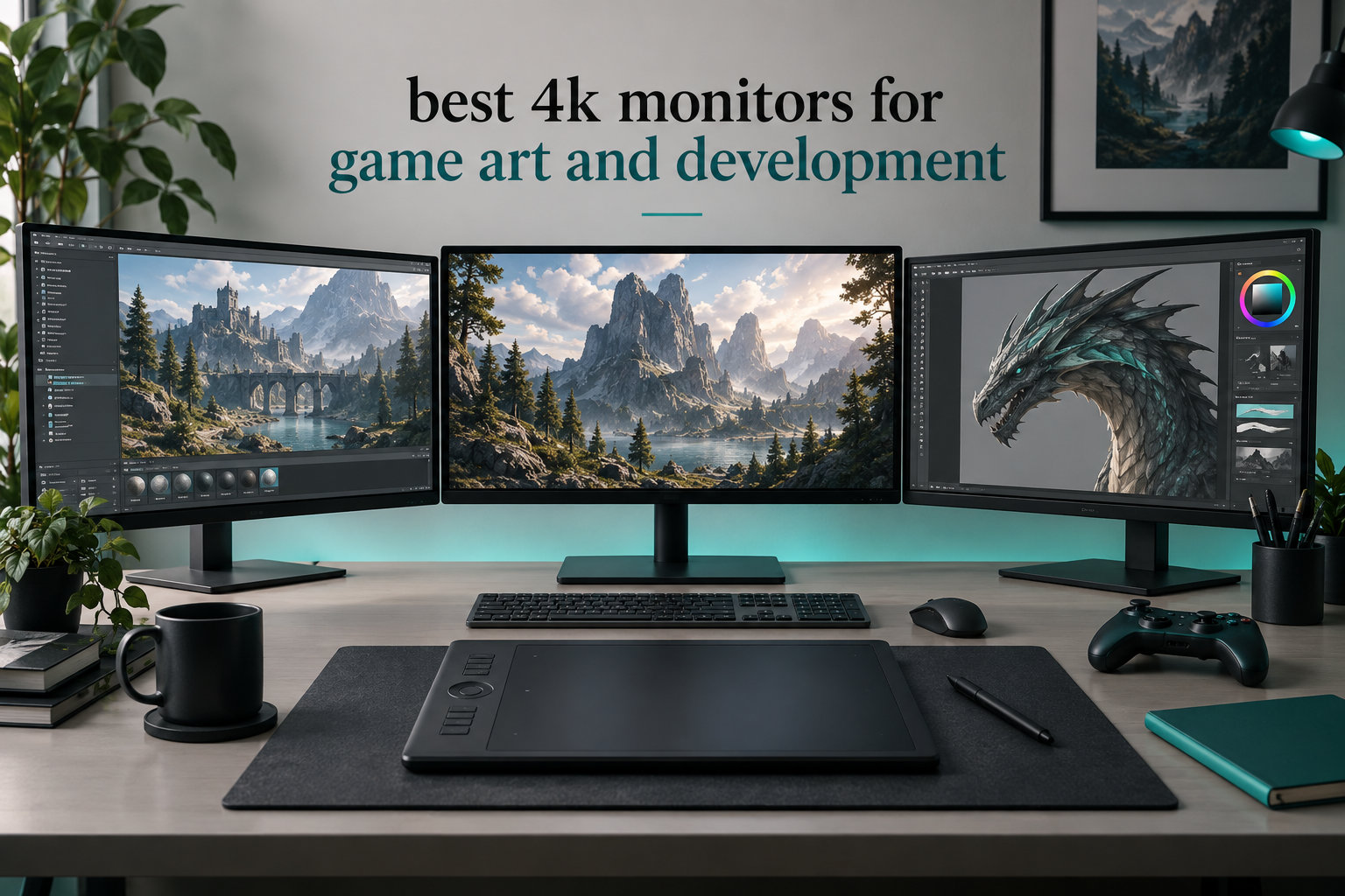 best 4k monitors for game art and development