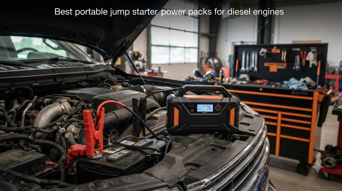 Best portable jump starter power packs for diesel engines