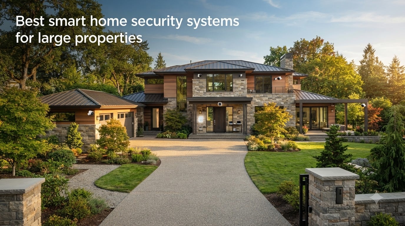 Best smart home security systems for large properties