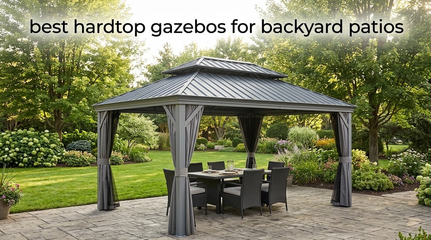 best hardtop gazebos for backyard patios