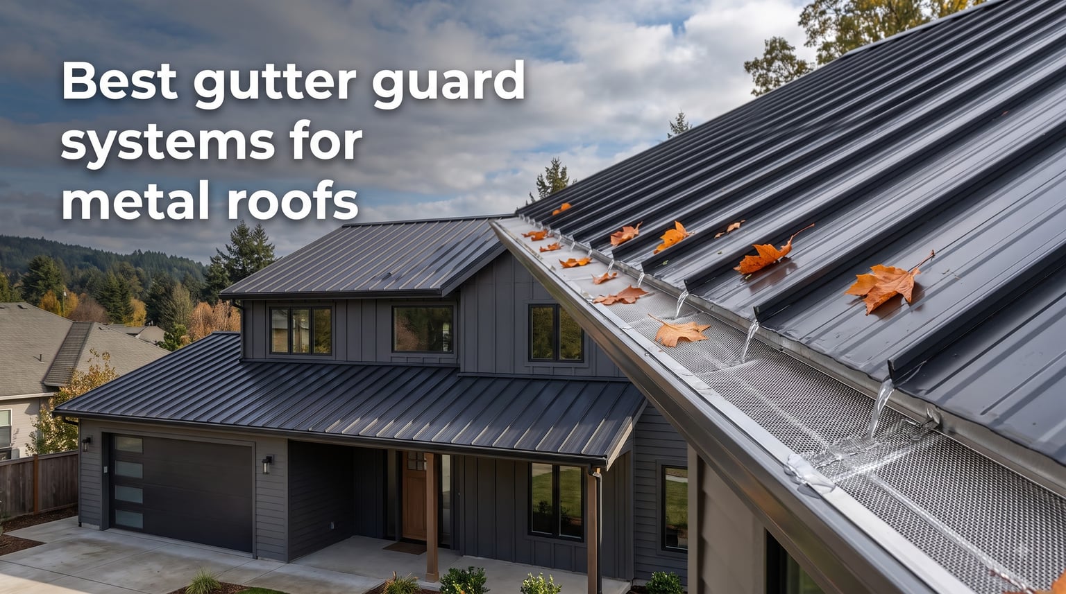 Best gutter guard systems for metal roofs