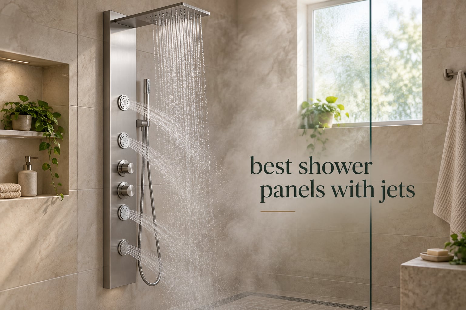 best shower panels with jets