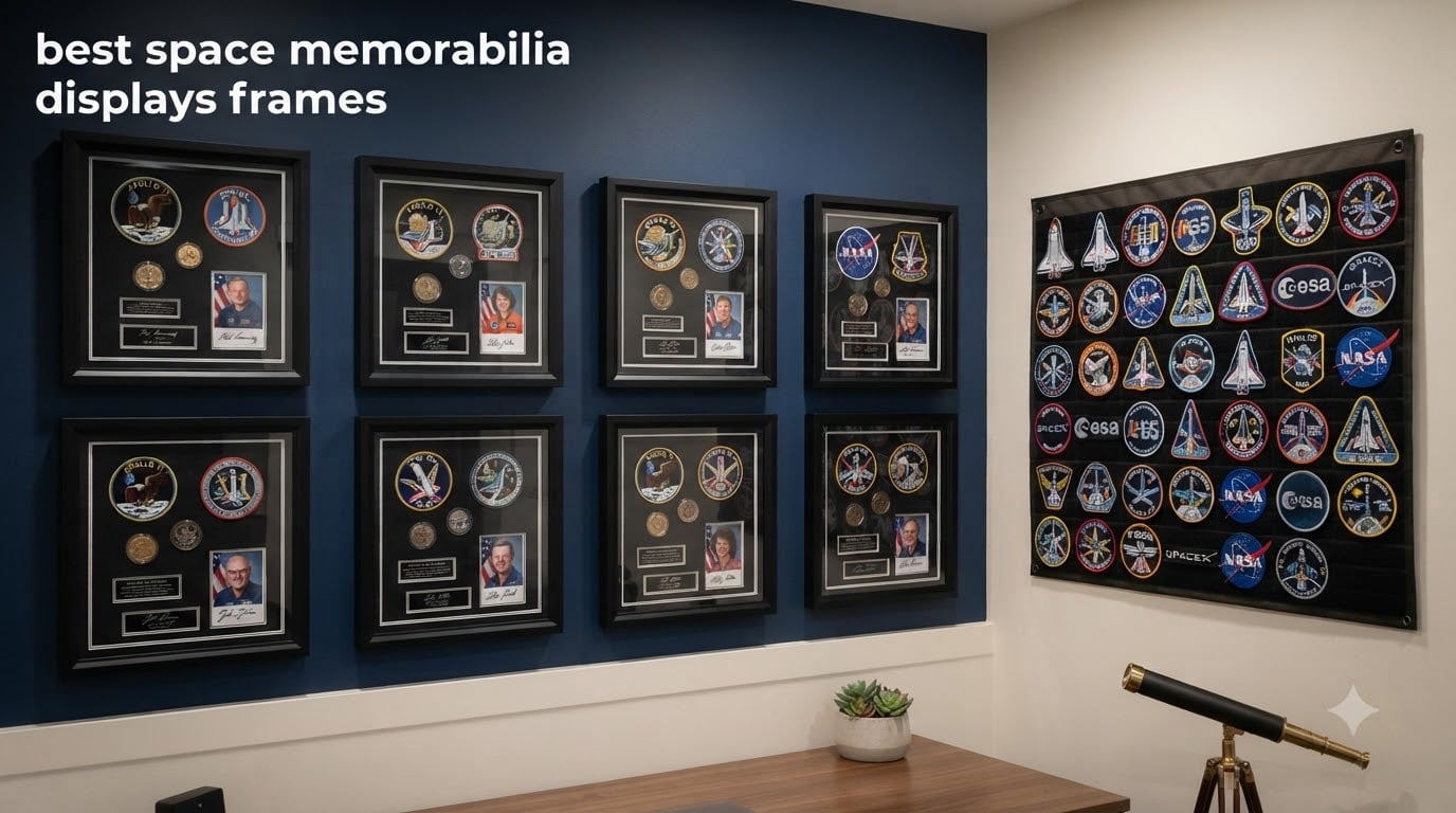 best space memorabilia displays frames