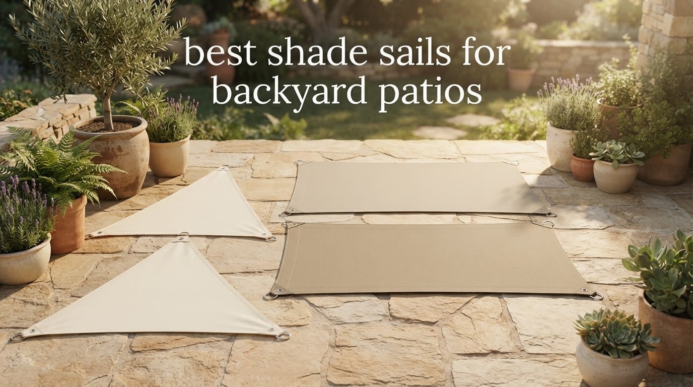 best shade sails for backyard patios
