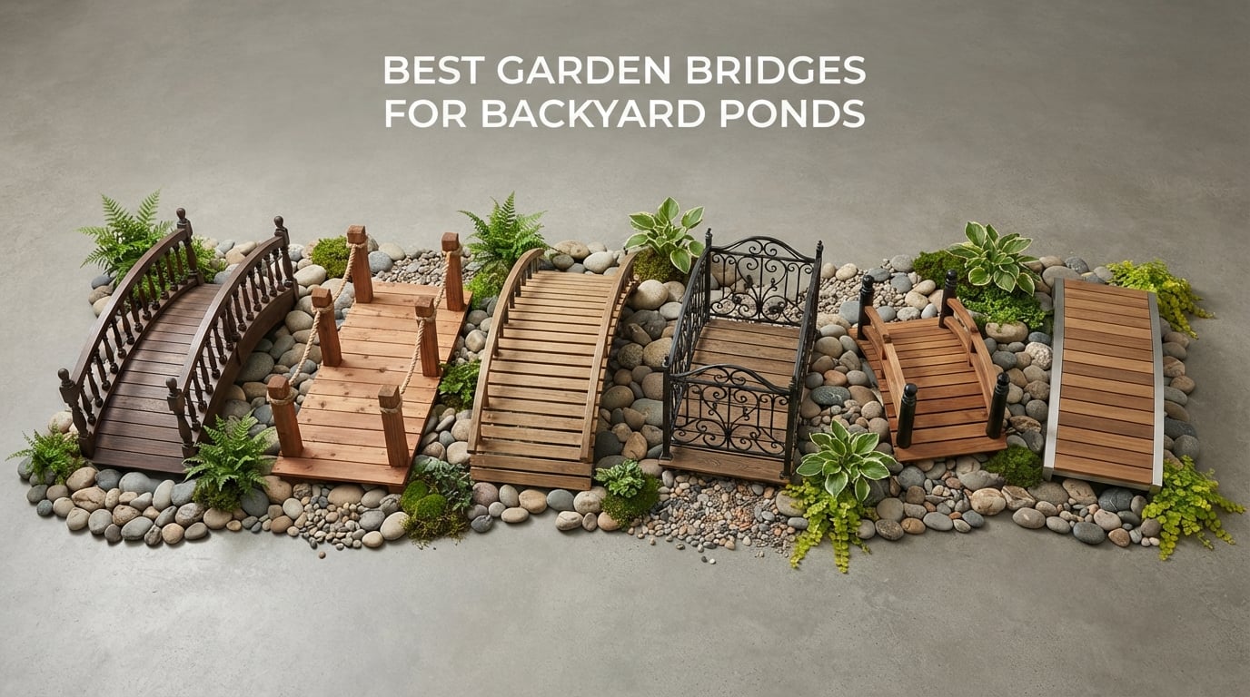 best garden bridges for backyard ponds