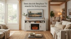 Best electric fireplace TV stands for living rooms