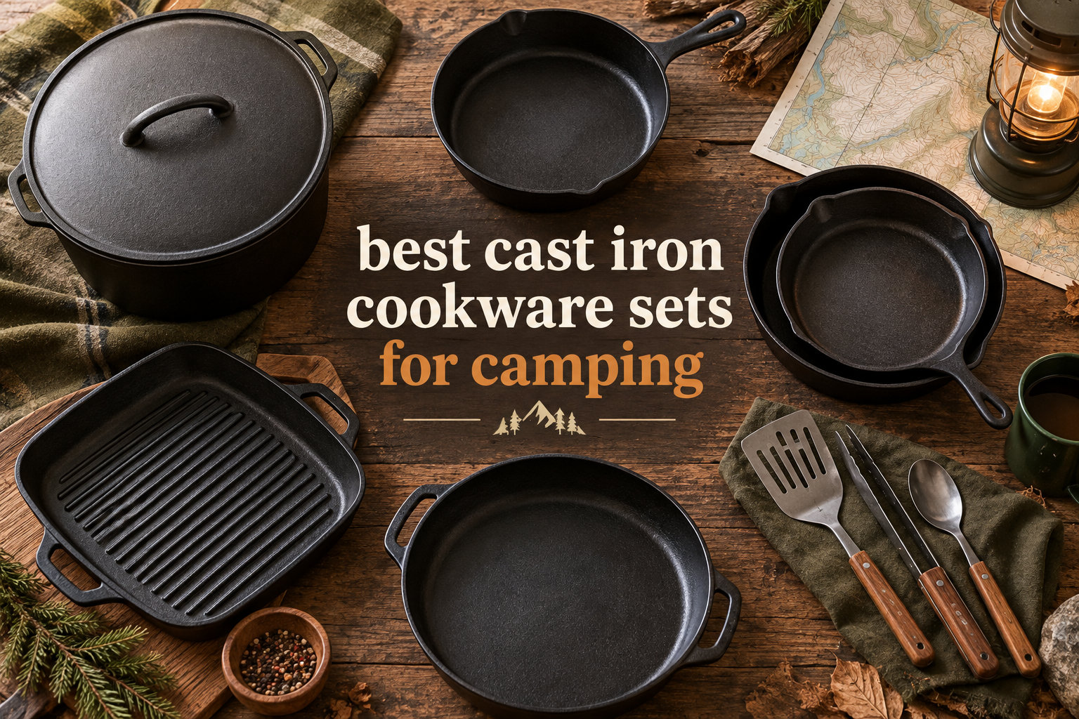 best cast iron cookware sets for camping
