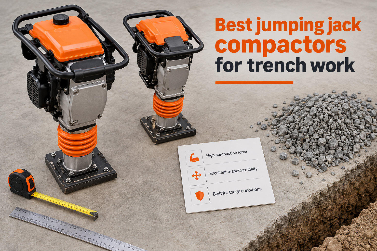 Best jumping jack compactors for trench work