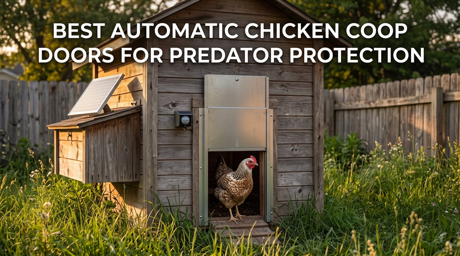 best automatic chicken coop doors for predator protection