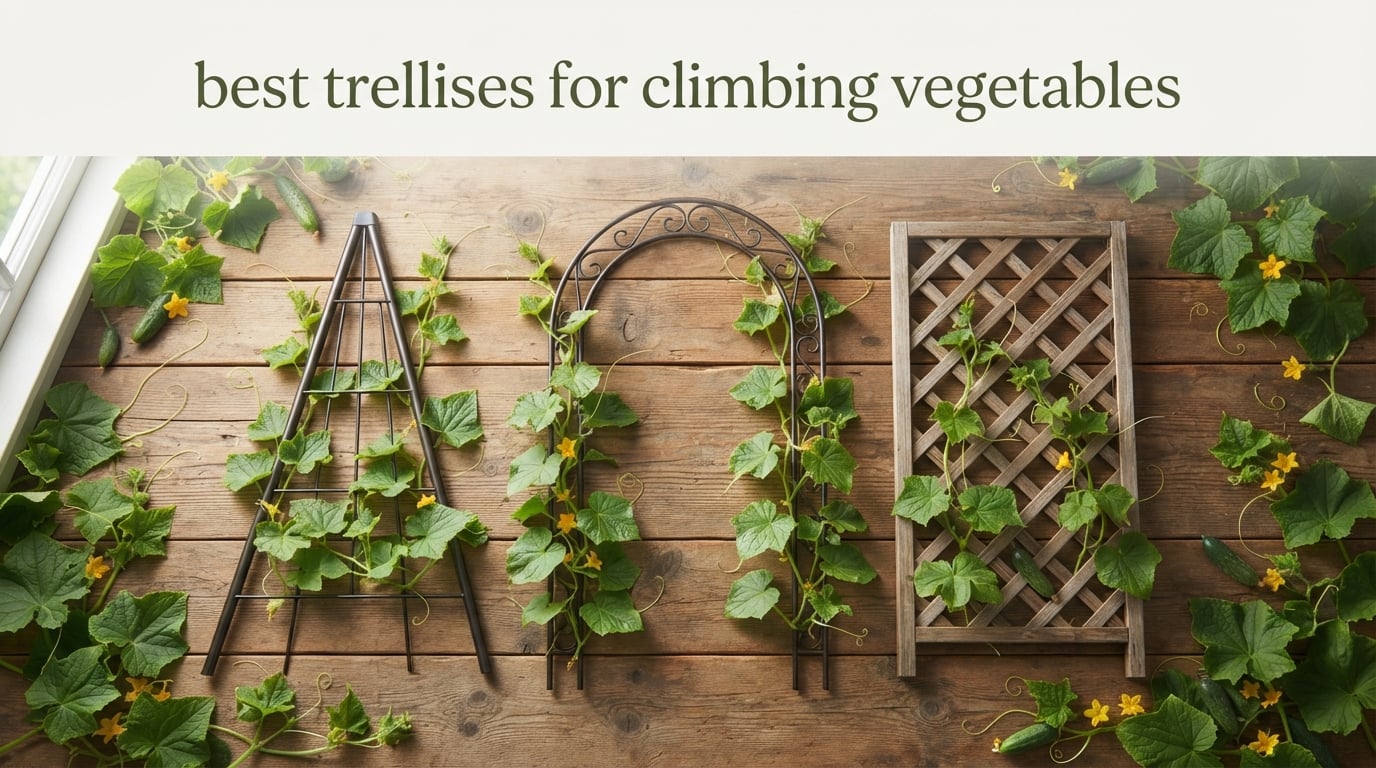 best trellises for climbing vegetables