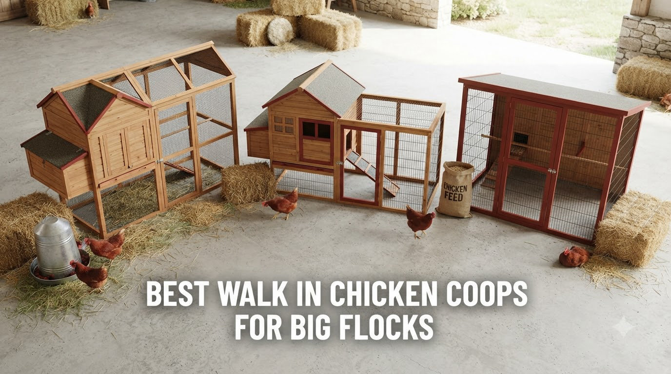 best walk in chicken coops for big flocks