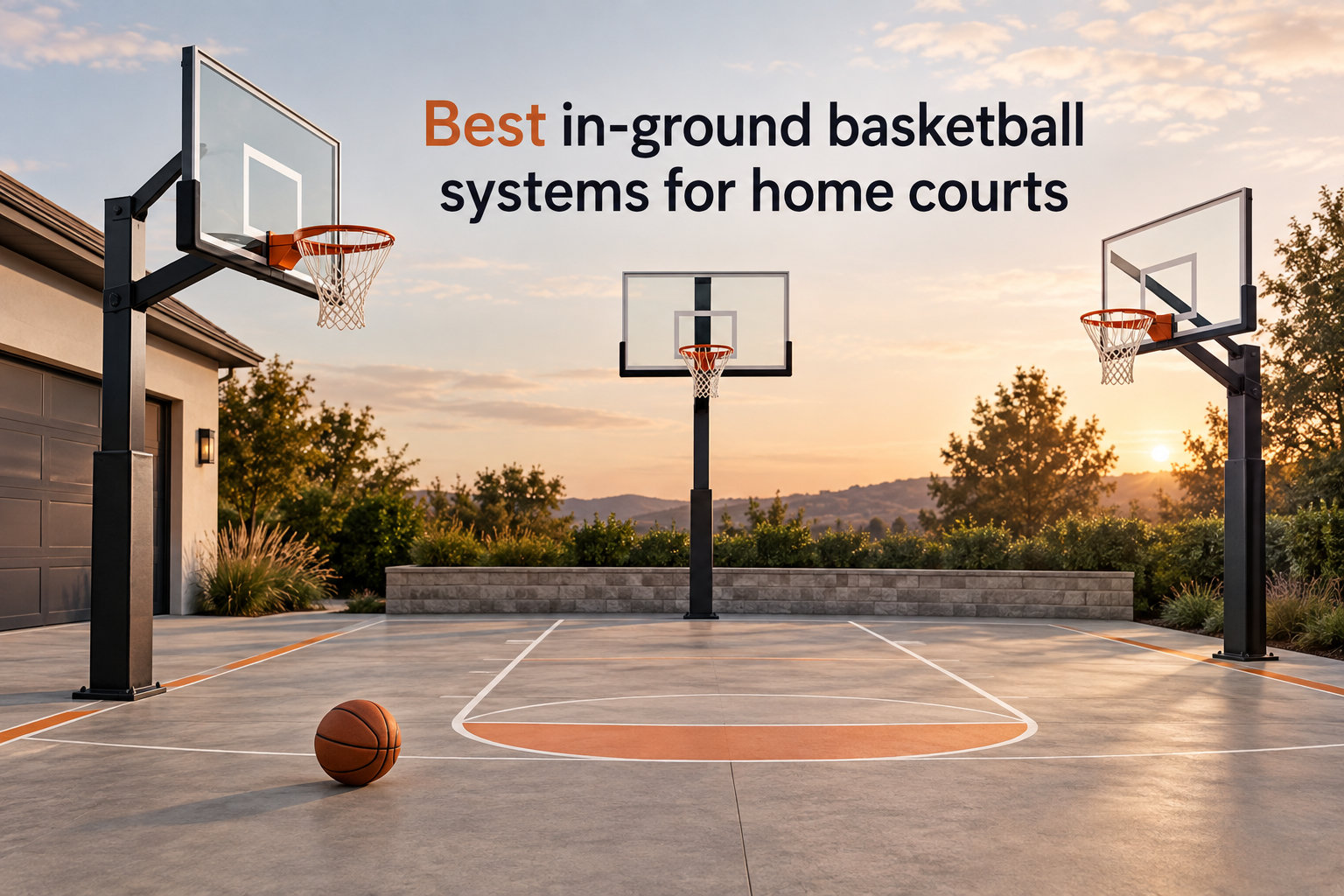 Best in-ground basketball systems for home courts