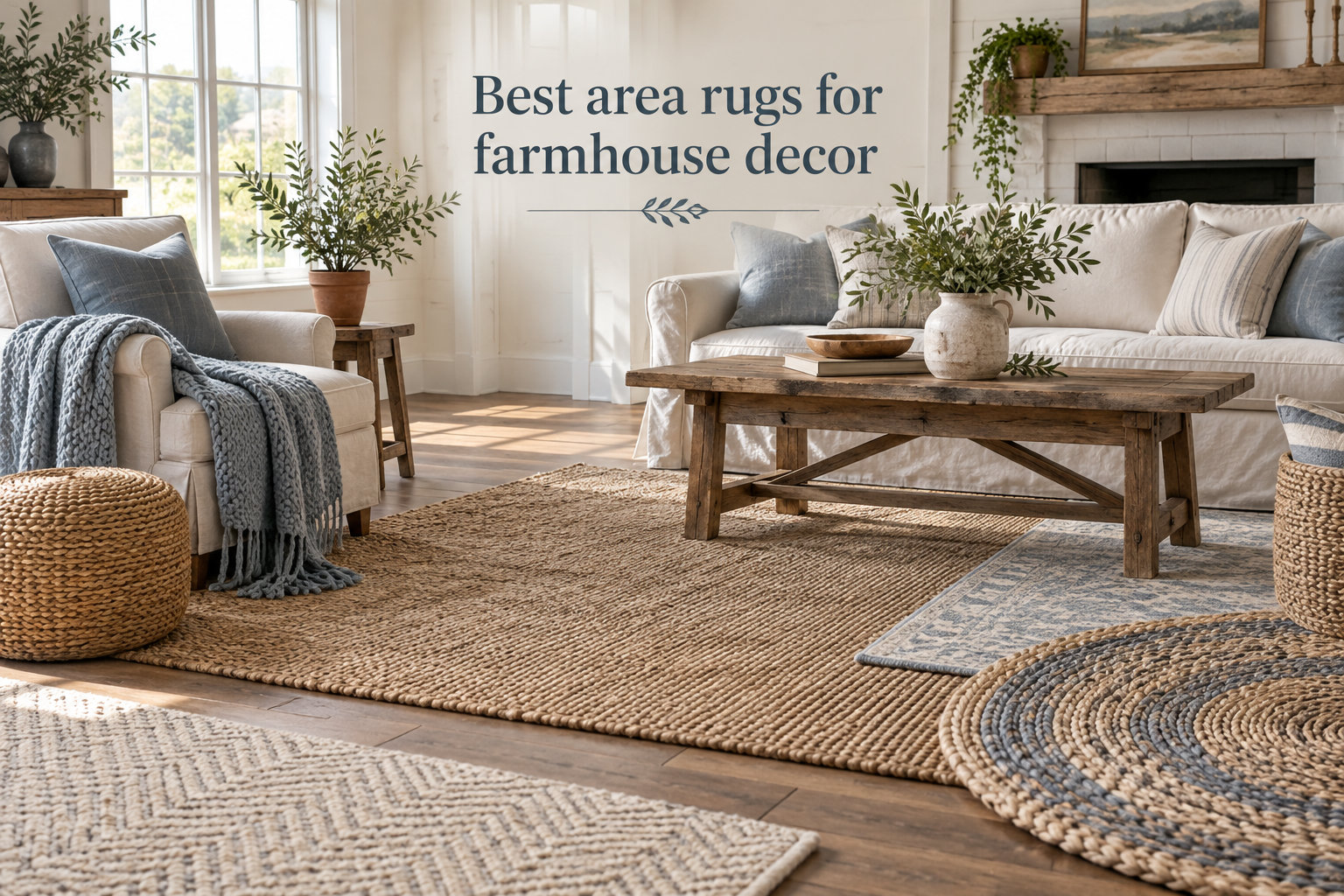 Best area rugs for farmhouse decor