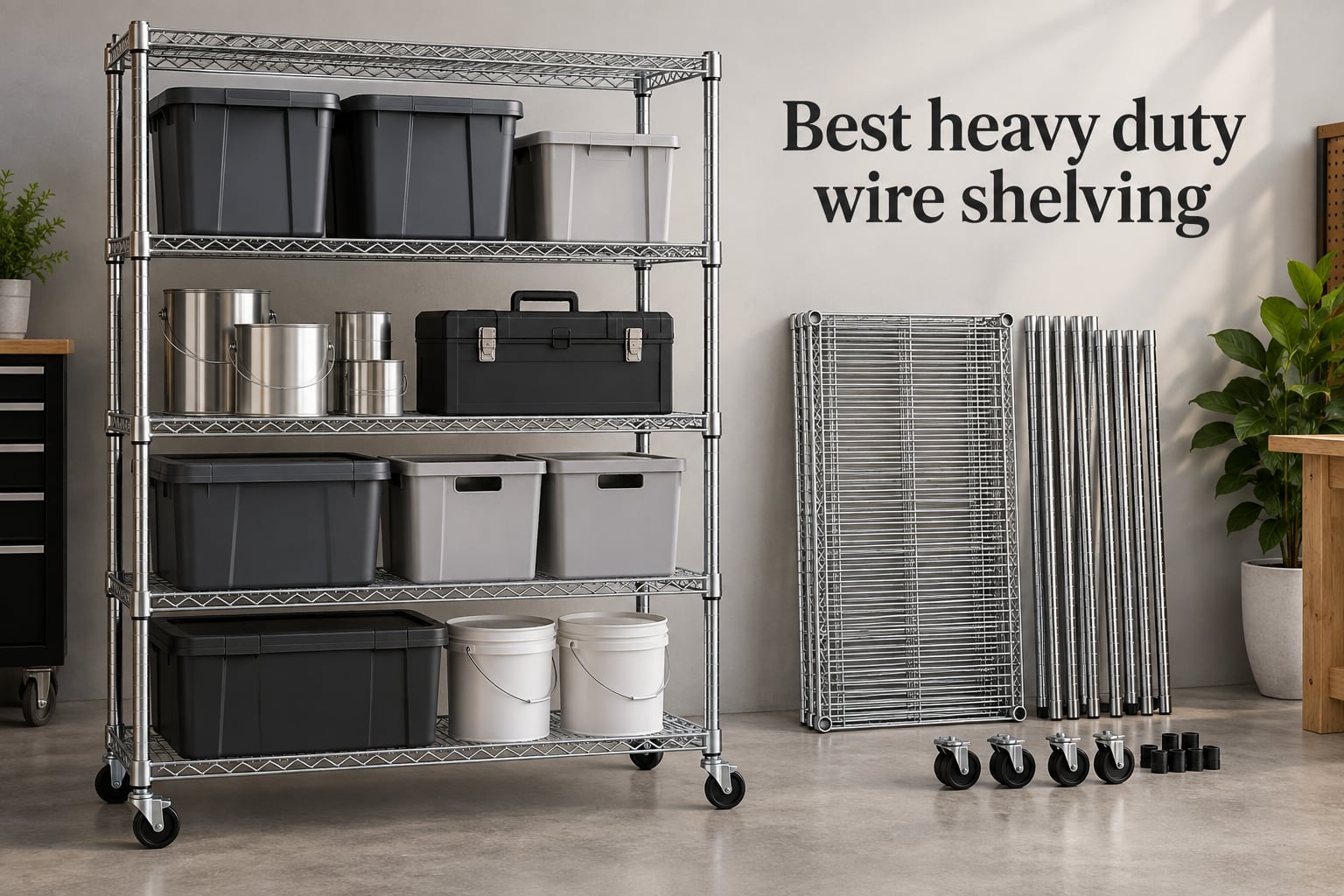Best heavy duty wire shelving