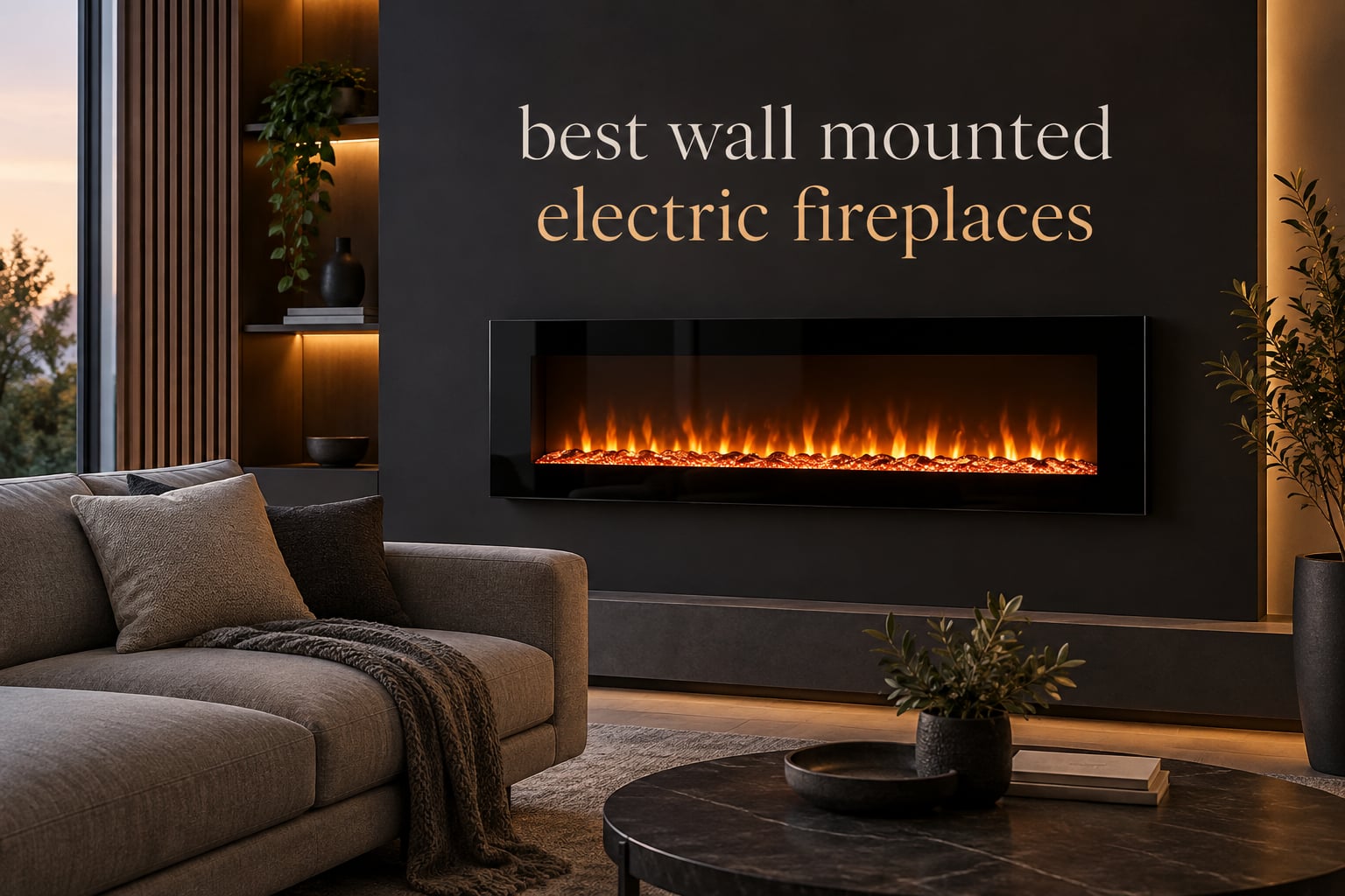 best wall mounted electric fireplaces